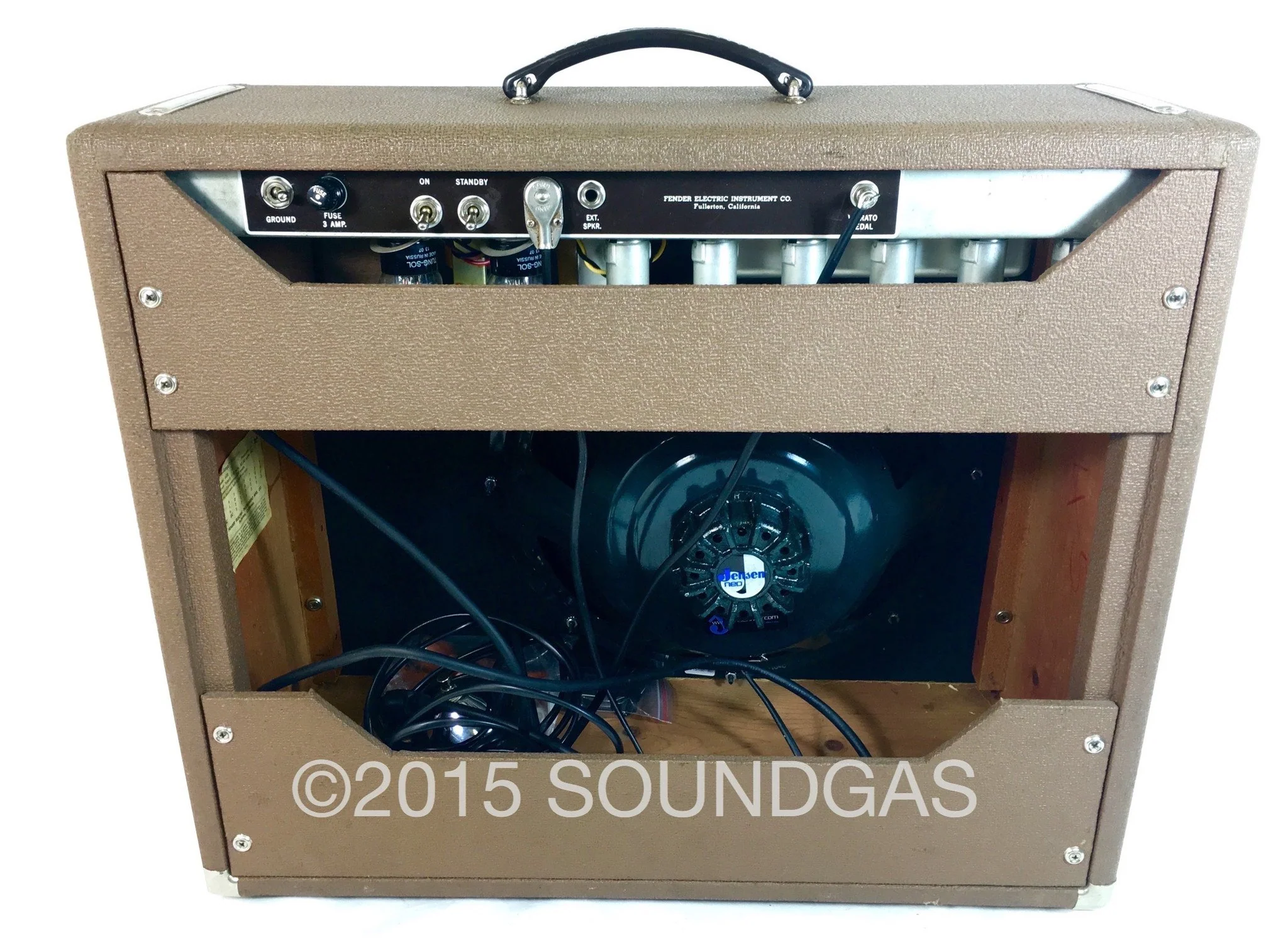 1961 BROWNFACE FENDER PRO AMP - Image 6