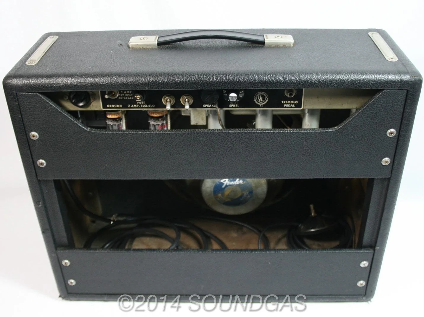 Fender Deluxe Black Panel AB763 (1965) - Image 6