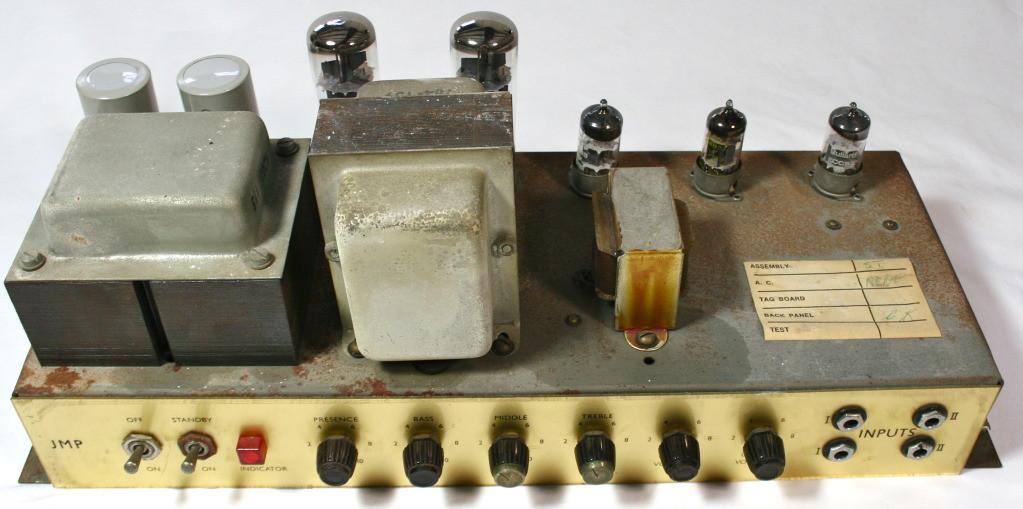 1968 MARSHALL 50w PLEXI BASS HEAD - Image 5