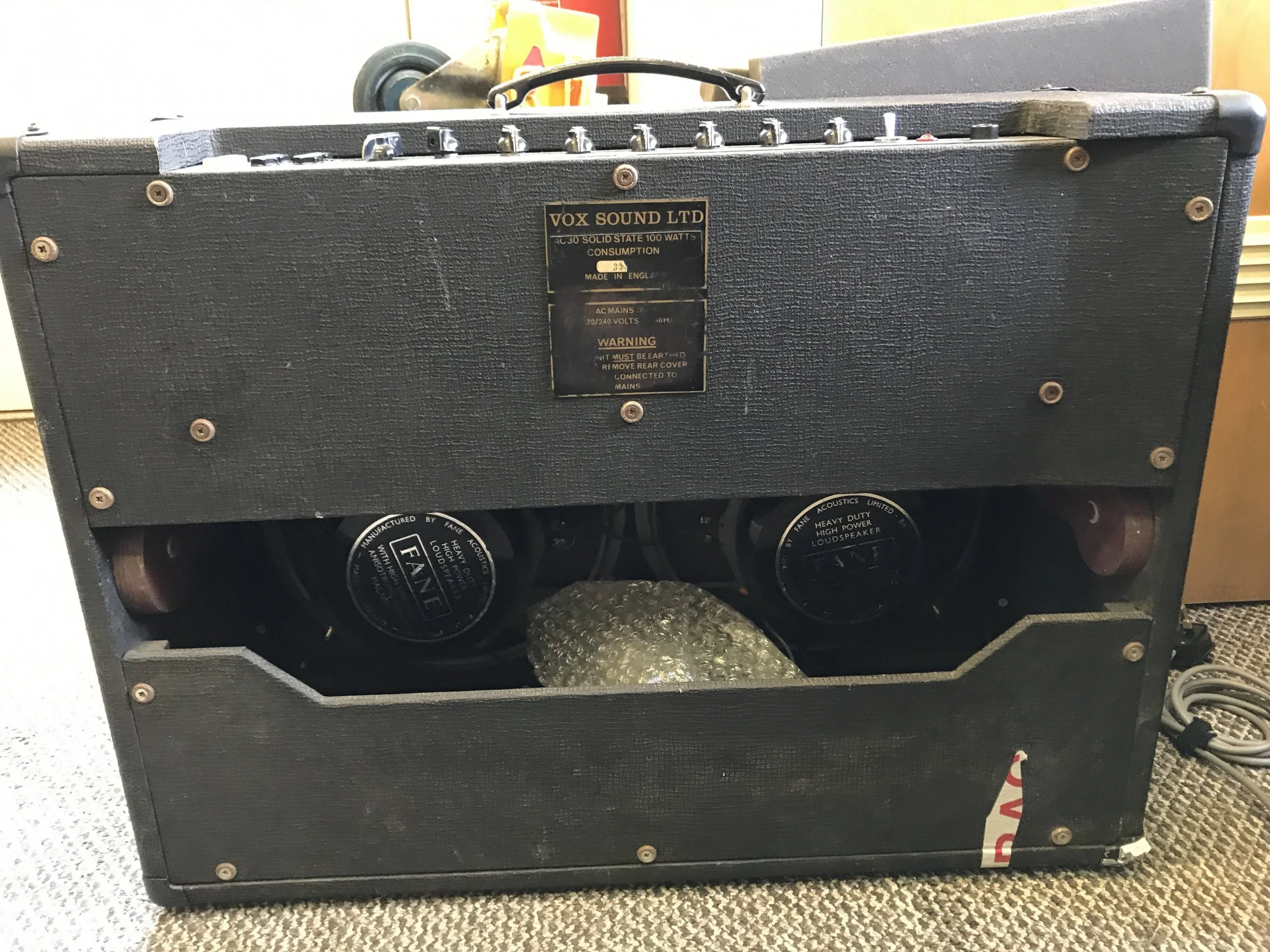 1978 Vox AC-30 SS Guitar Amp - Image 2