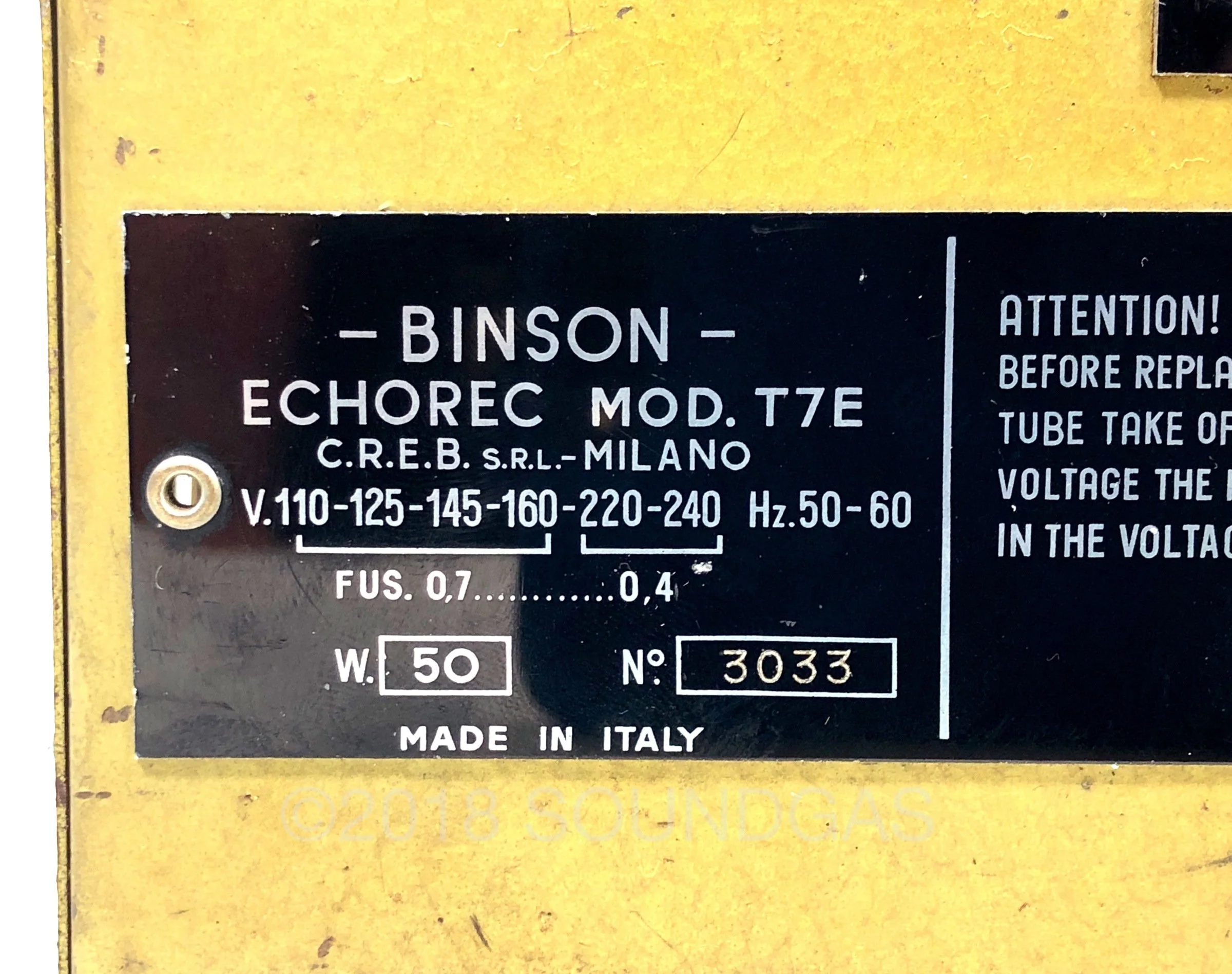 Binson Echorec 2º T7E Varispeed - Image 7