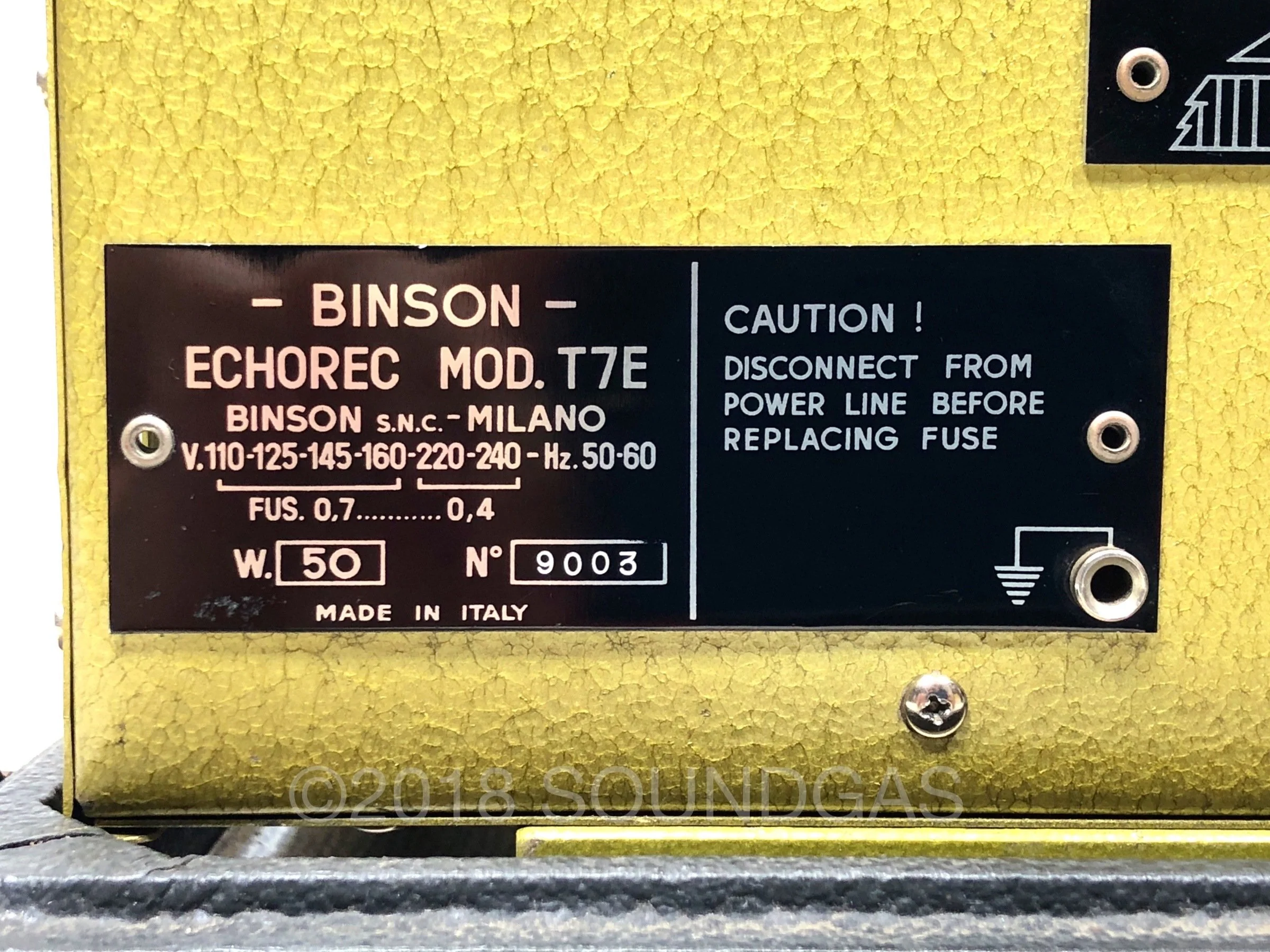 Binson Echorec 2º T7E Varispeed - Unique unused example - Image 6