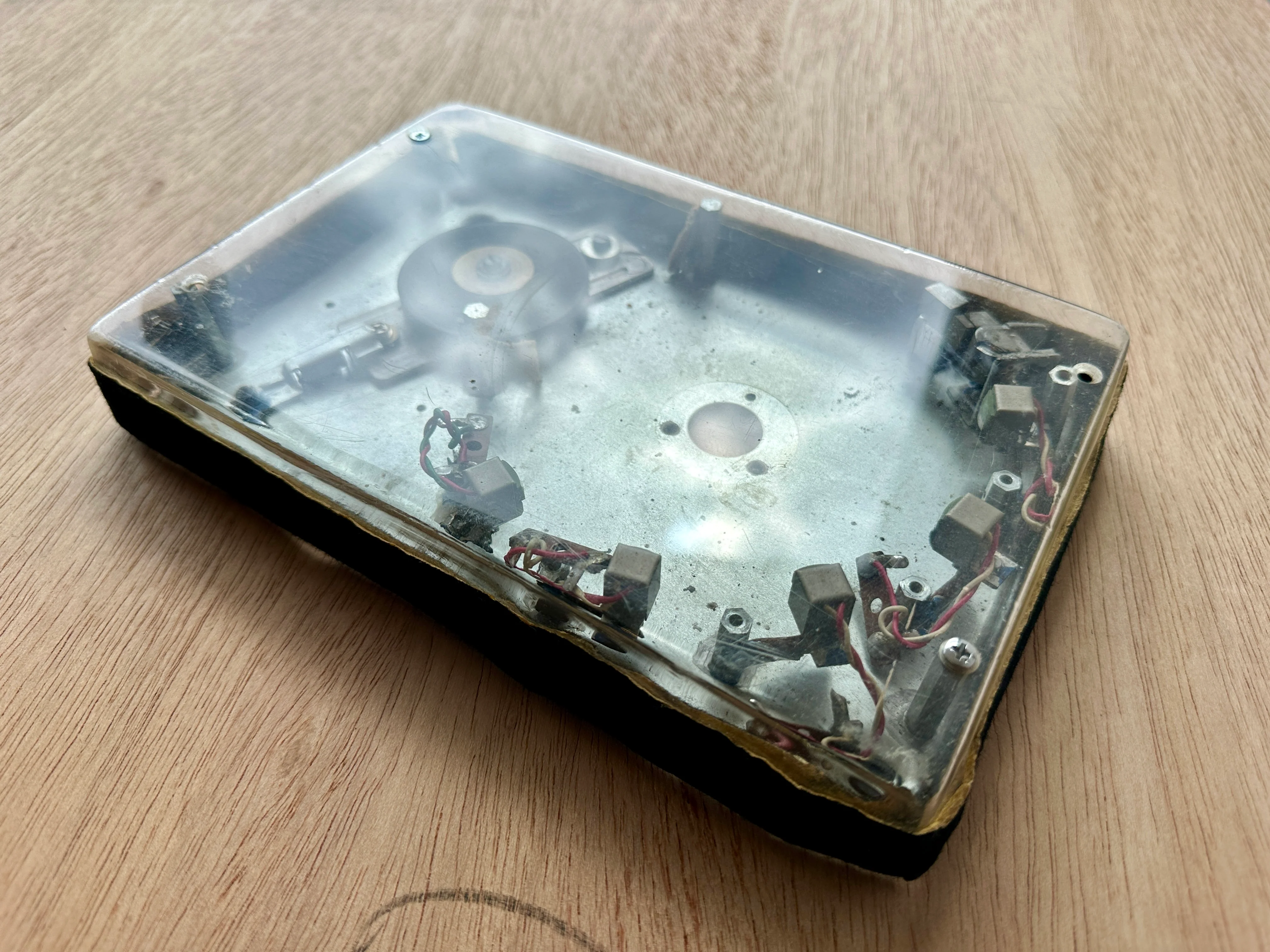 Binson Echorec NOS platter, jockey wheel, heads, clear cover. - Image 3