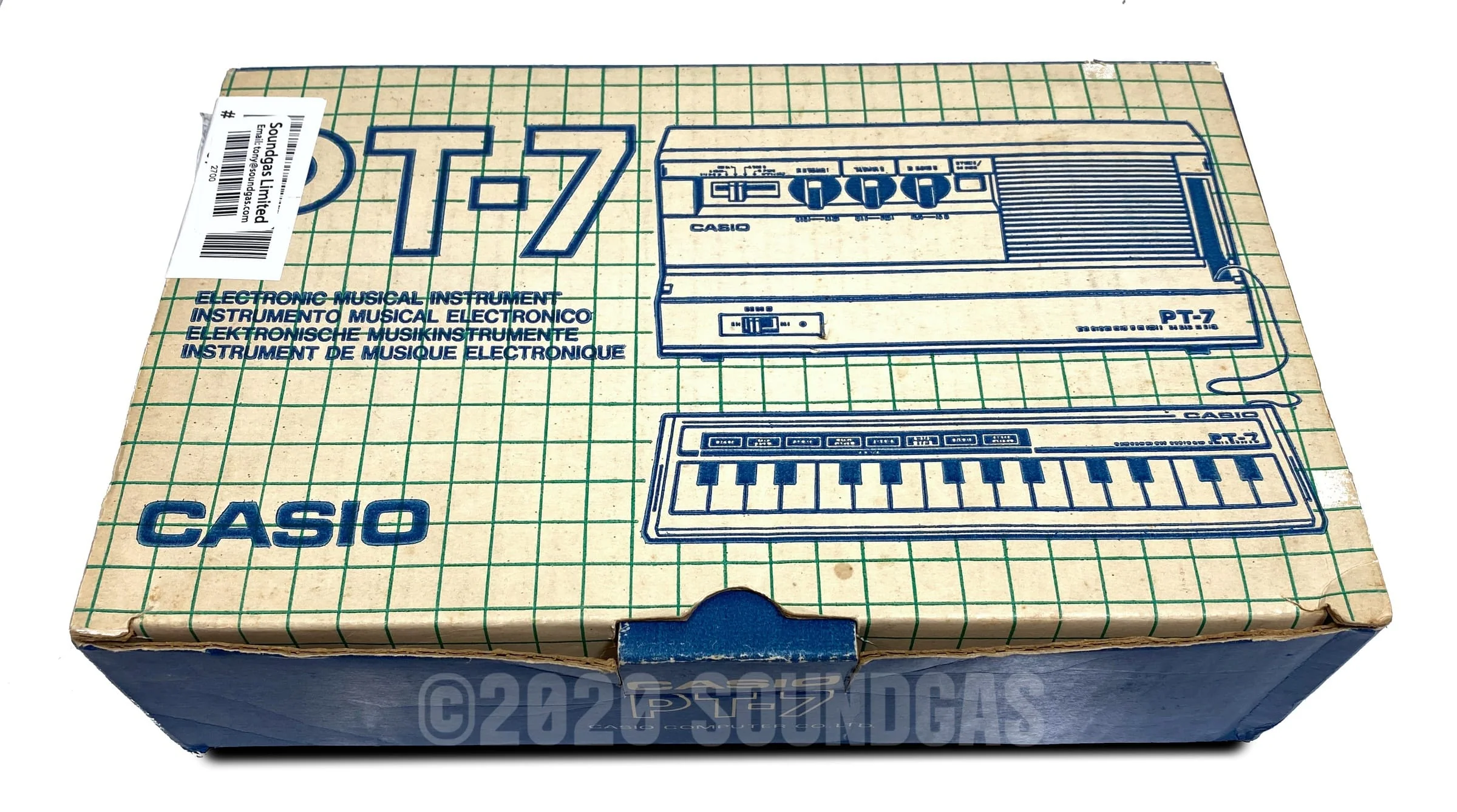 Casio PT-7 Pocket Synthesizer (Boxed) - Image 3