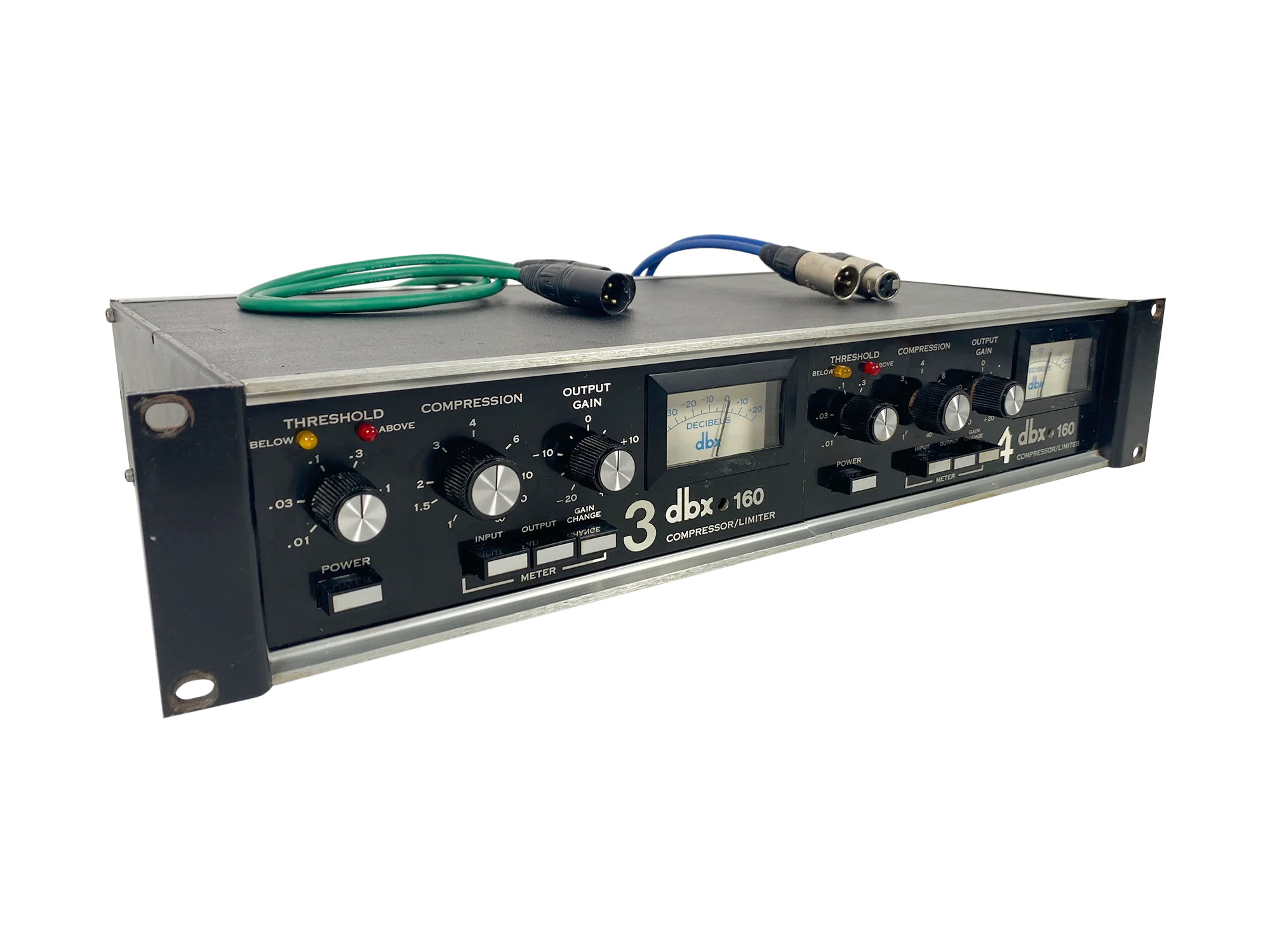 DBX 160 VU Compressor Stereo Pair - SN 10500/11007 - Image 3