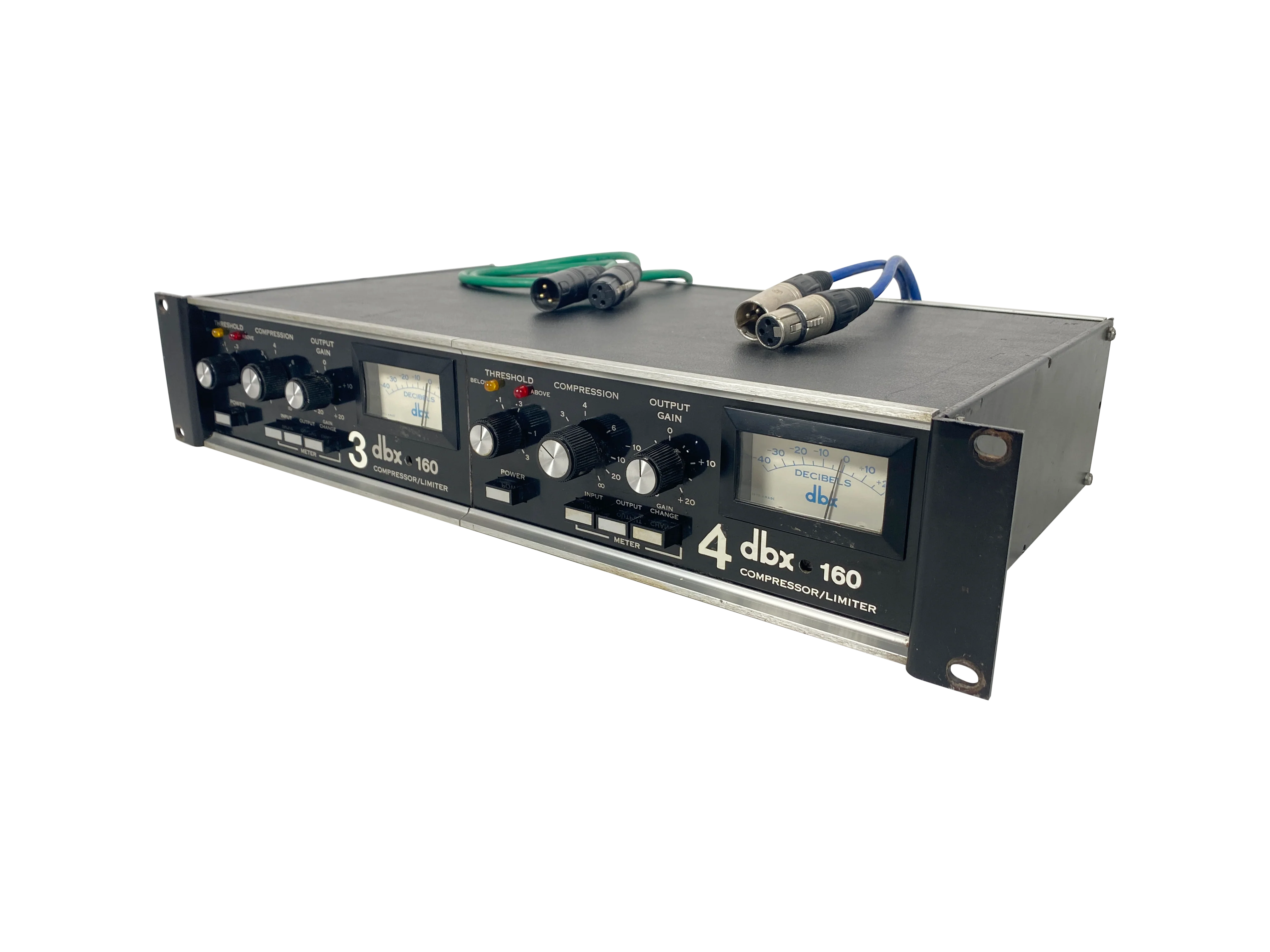 DBX 160 VU Compressor Stereo Pair - SN 10500/11007 - Image 4