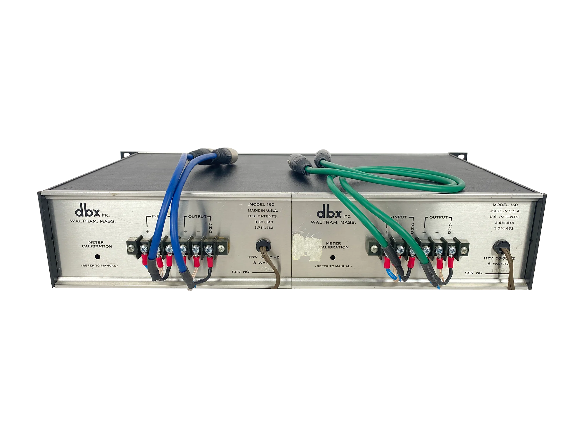 DBX 160 VU Compressor Stereo Pair - SN 10500/11007 - Image 5