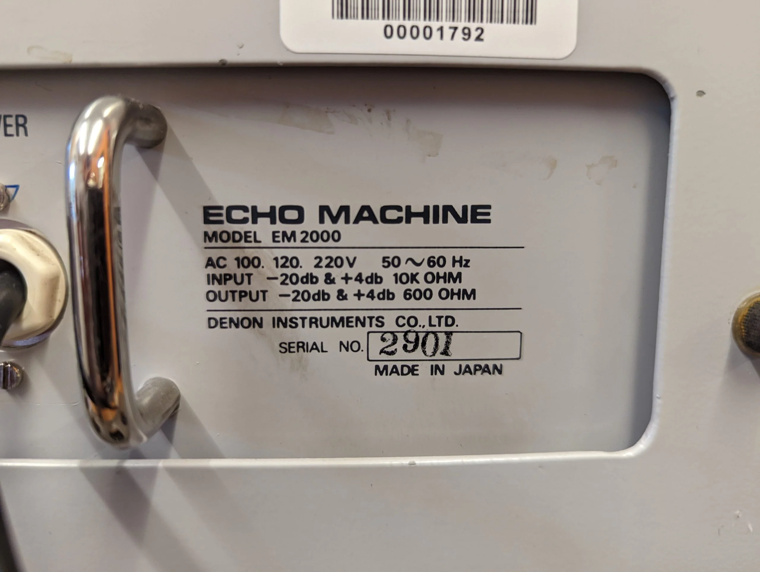 Denon DIC EM-2000 1/2" Tape Echo - Image 17