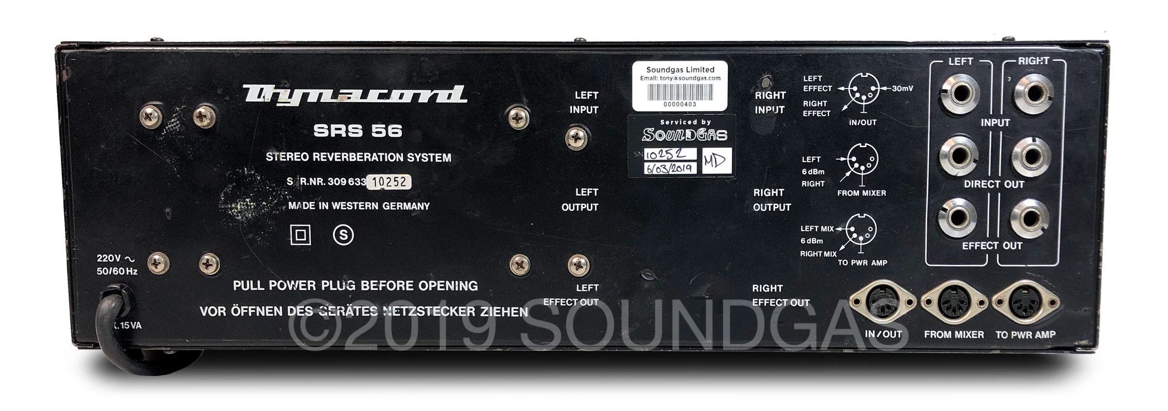 Dynacord SRS 56 Stereo Reverberation System - Image 5