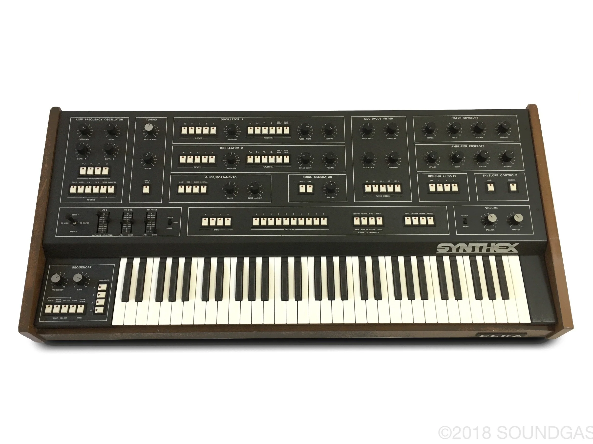 Elka Synthex with Midi breakout