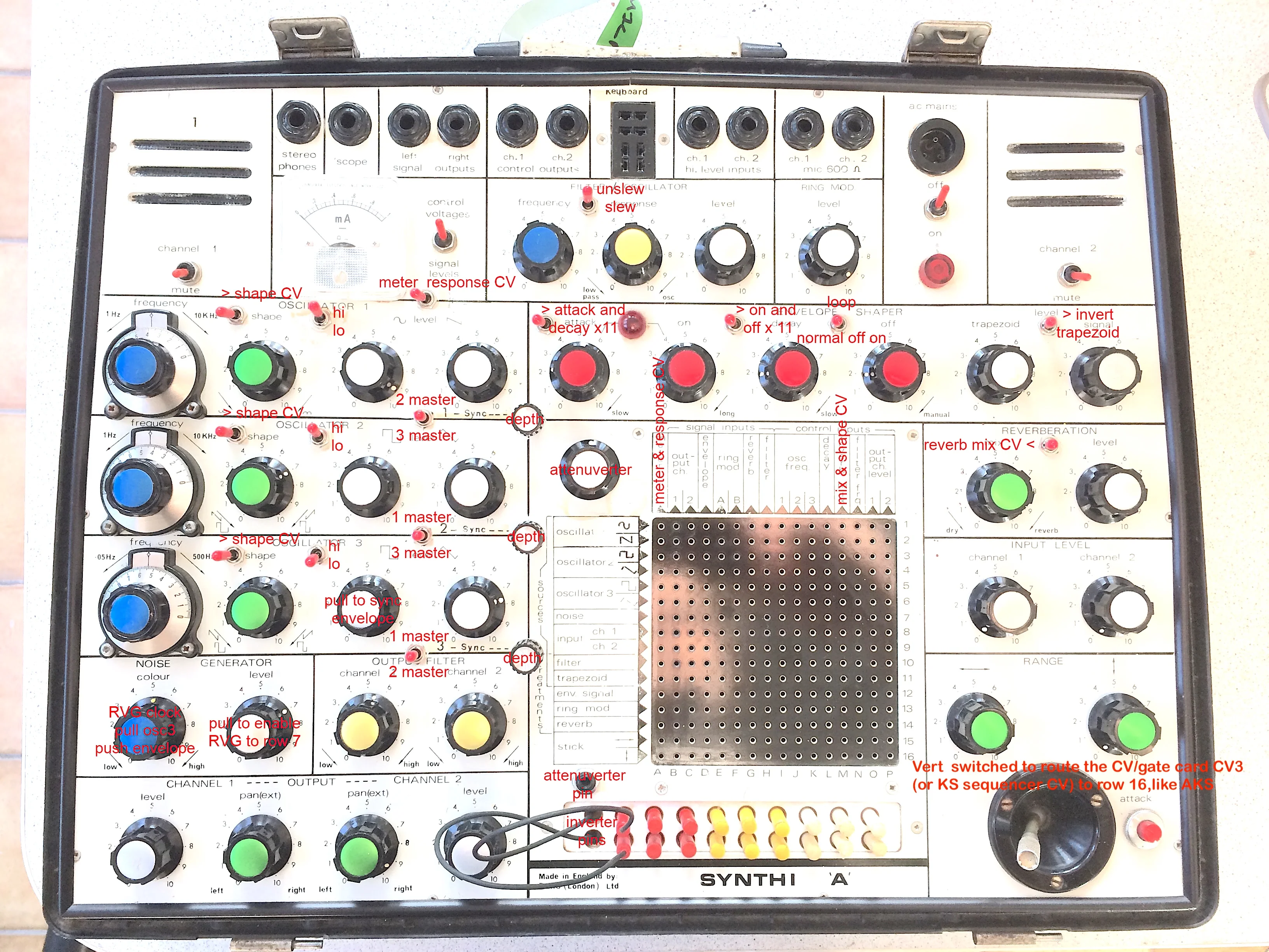 EMS Synthi A Mk1 Heavy Mods - Image 2