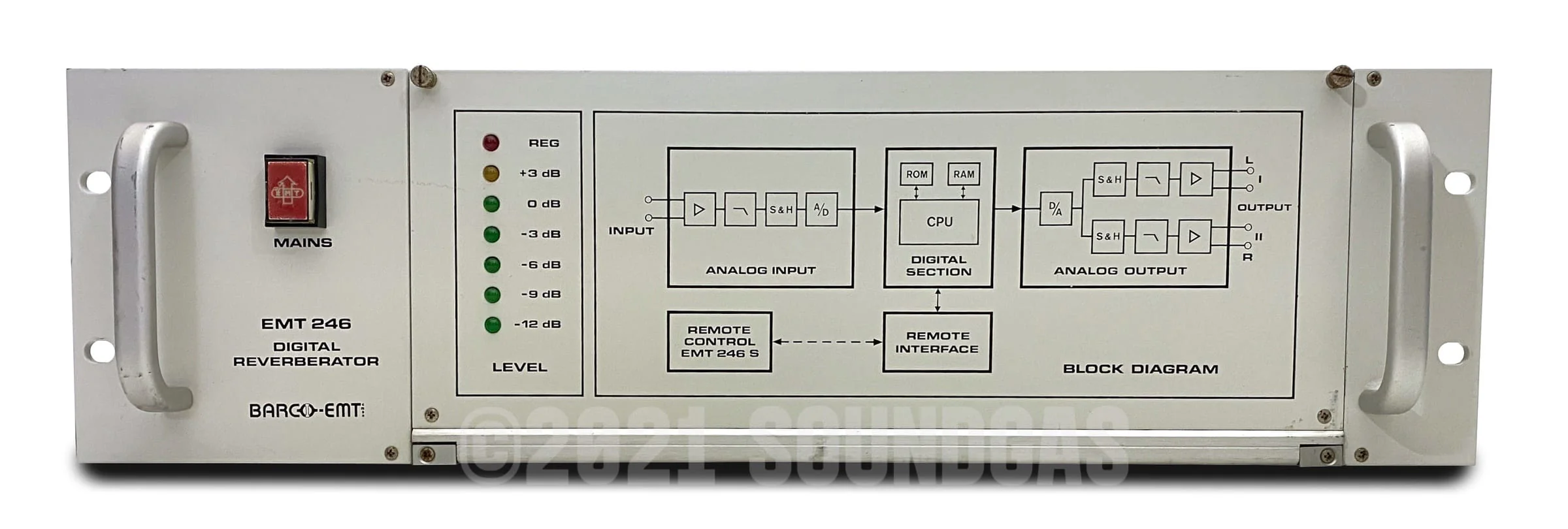 EMT 246 Digital Reverberator + 246 S Remote - Image 3