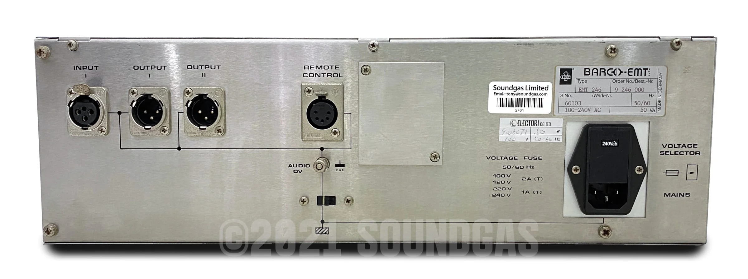 EMT 246 Digital Reverberator + 246 S Remote - Image 6