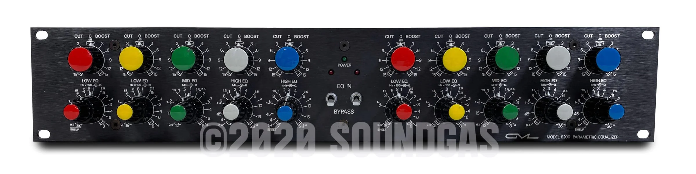 GML 8200 Stereo Parametric EQ & 8355 PSU - Image 3