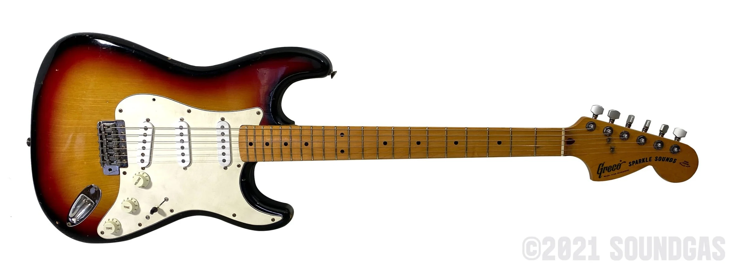 Greco Sparkle Sounds - 1977 Japanese Fender Strat - Image 11