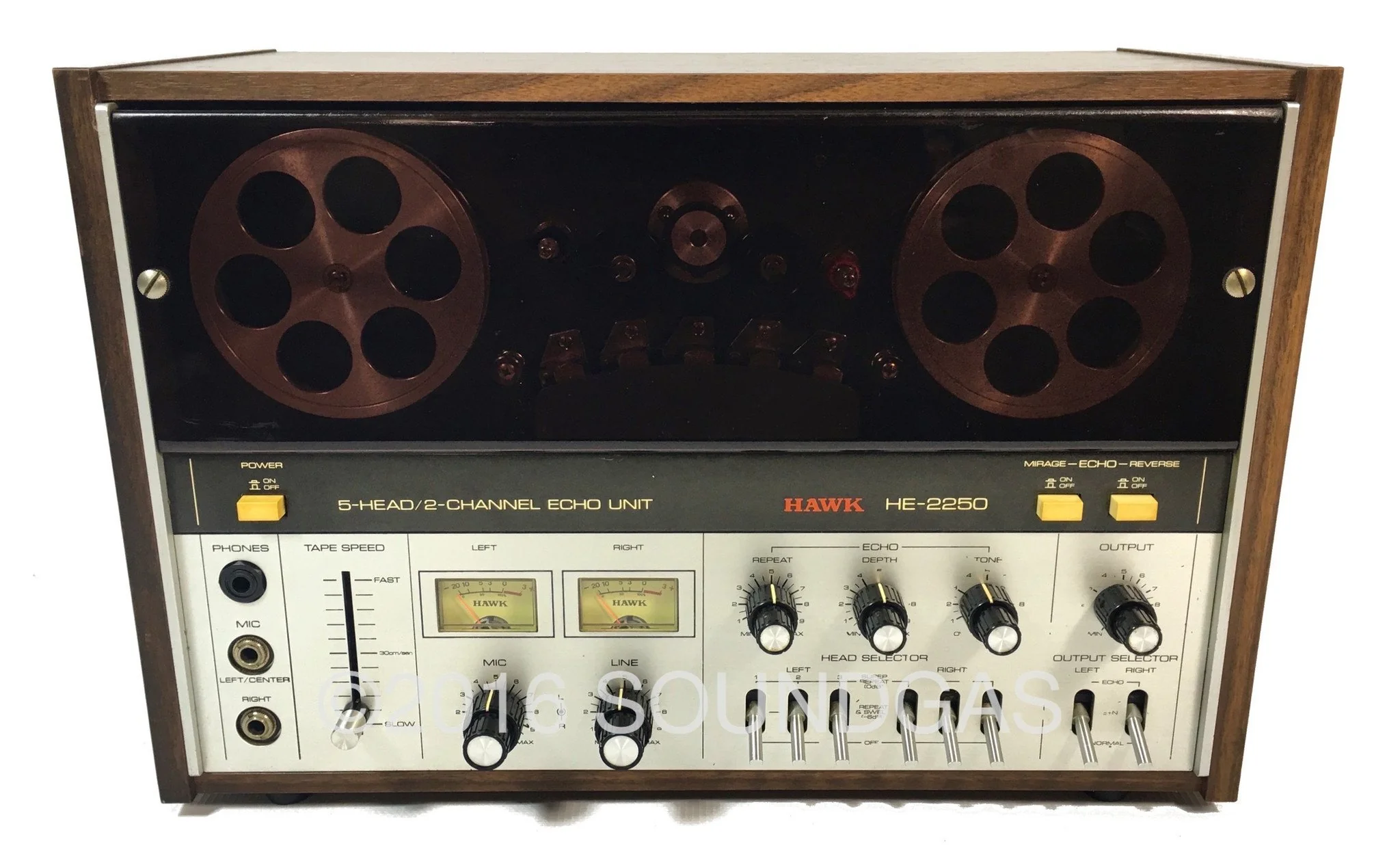 Hawk HE-2250 5-Head/2-Channel Echo Unit - Image 2