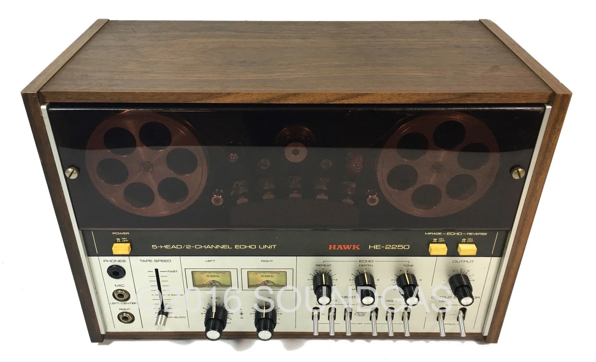 Hawk HE-2250 5-Head/2-Channel Echo Unit - Image 3