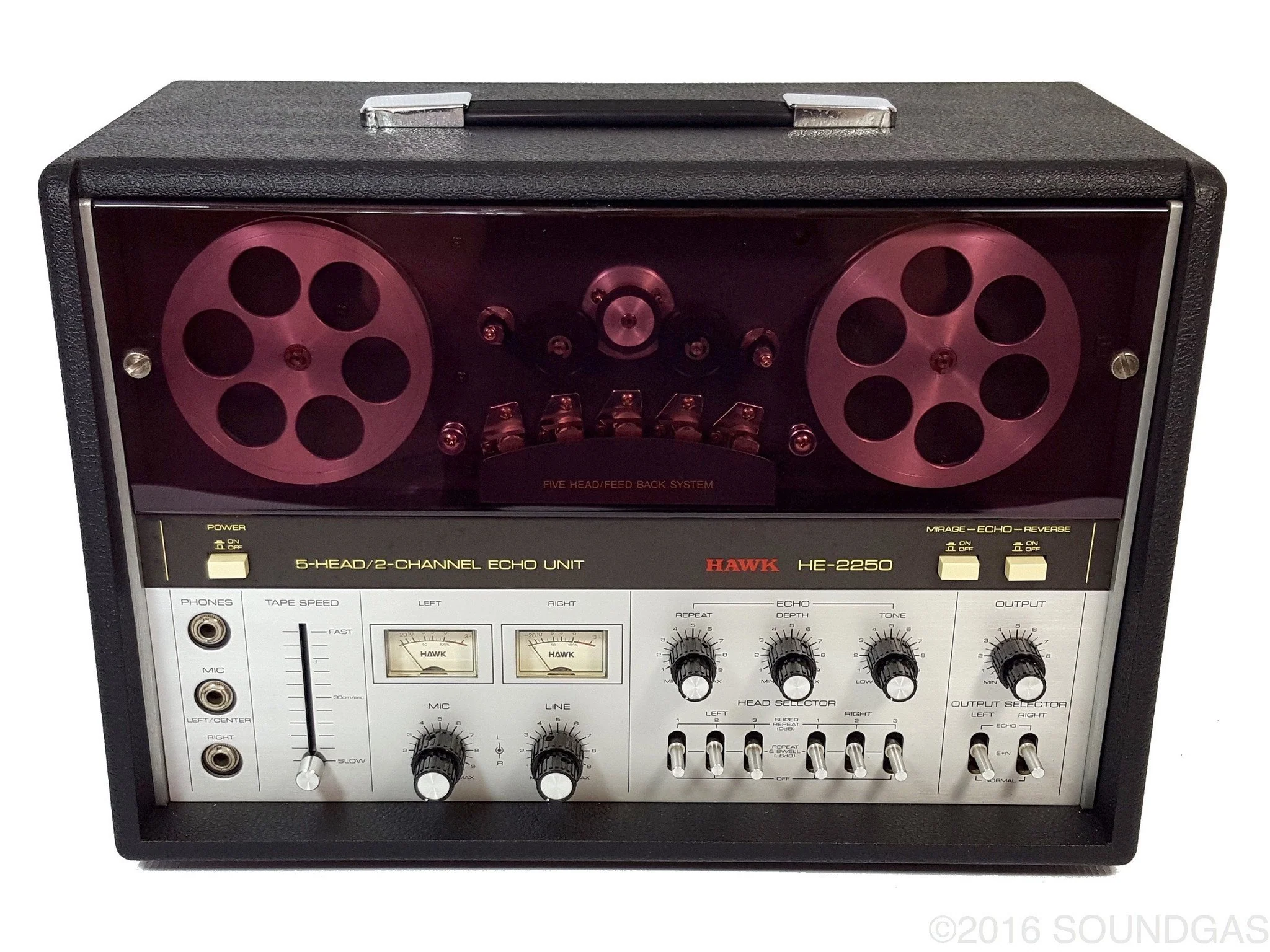 Hawk HE-2250 5-Head/2-Channel Echo Unit