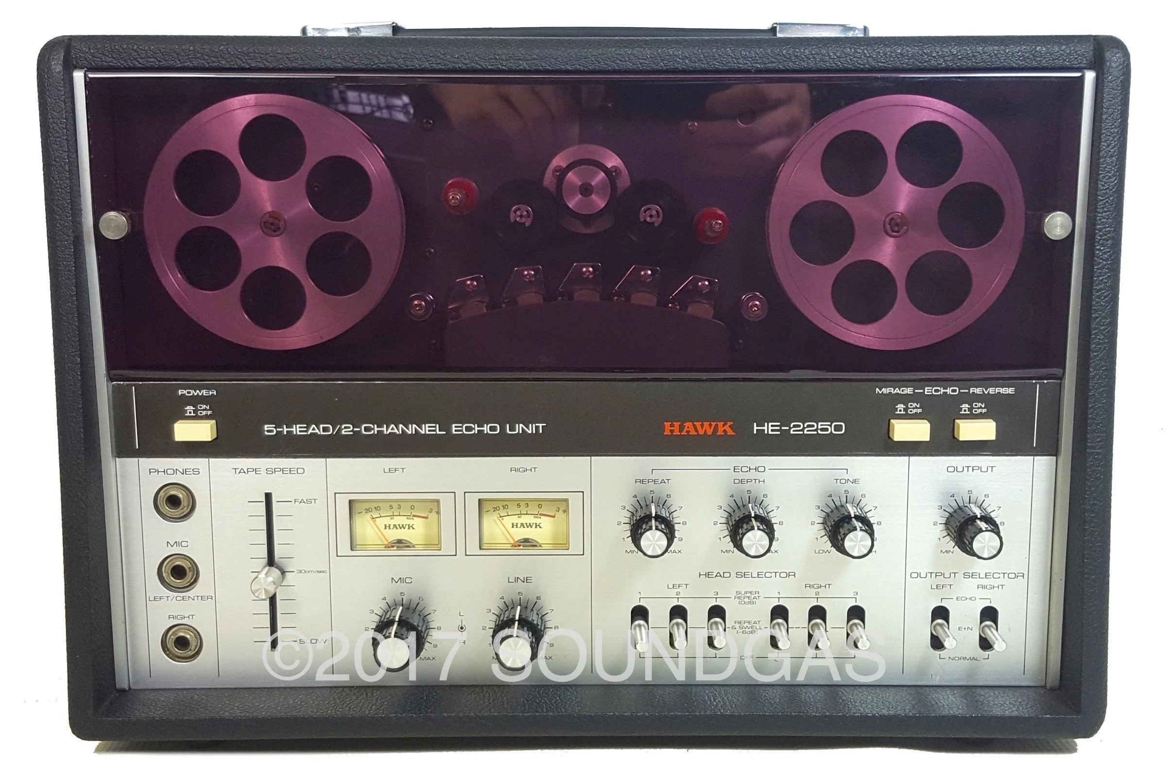 Hawk HE-2250 5-Head/2-Channel Echo Unit - Image 3