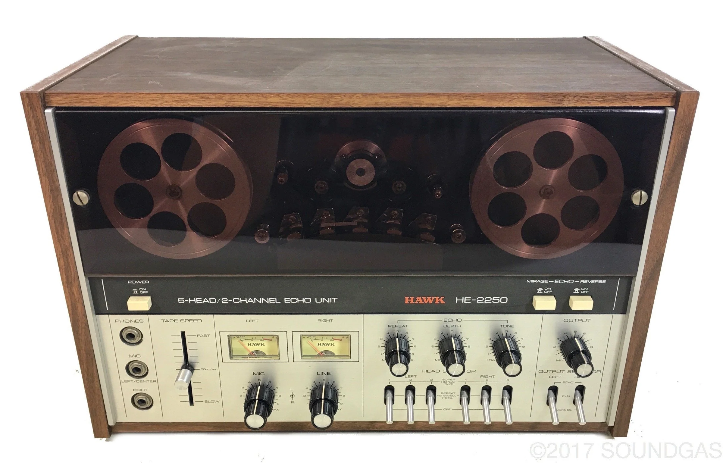 Hawk HE-2250 5-Head/2-Channel Echo Unit - Image 8