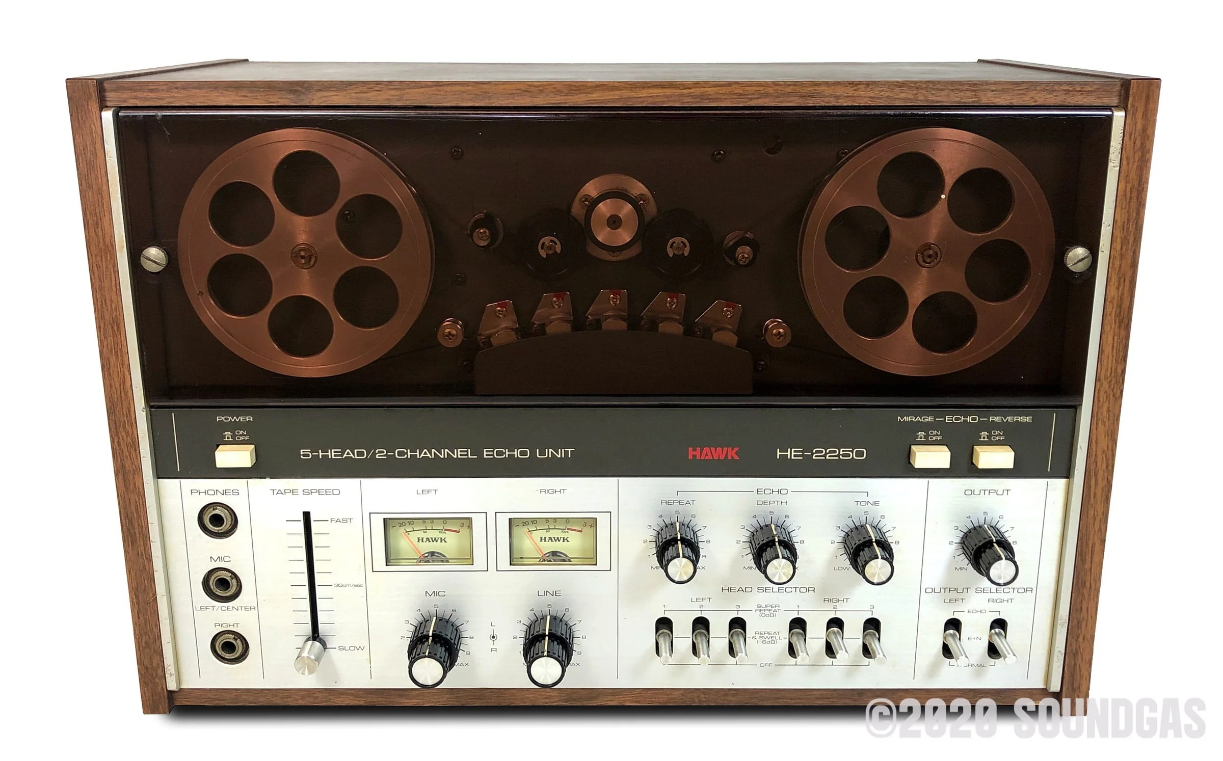 Hawk HE-2250 5-Head/2-Channel Echo Unit - Image 5