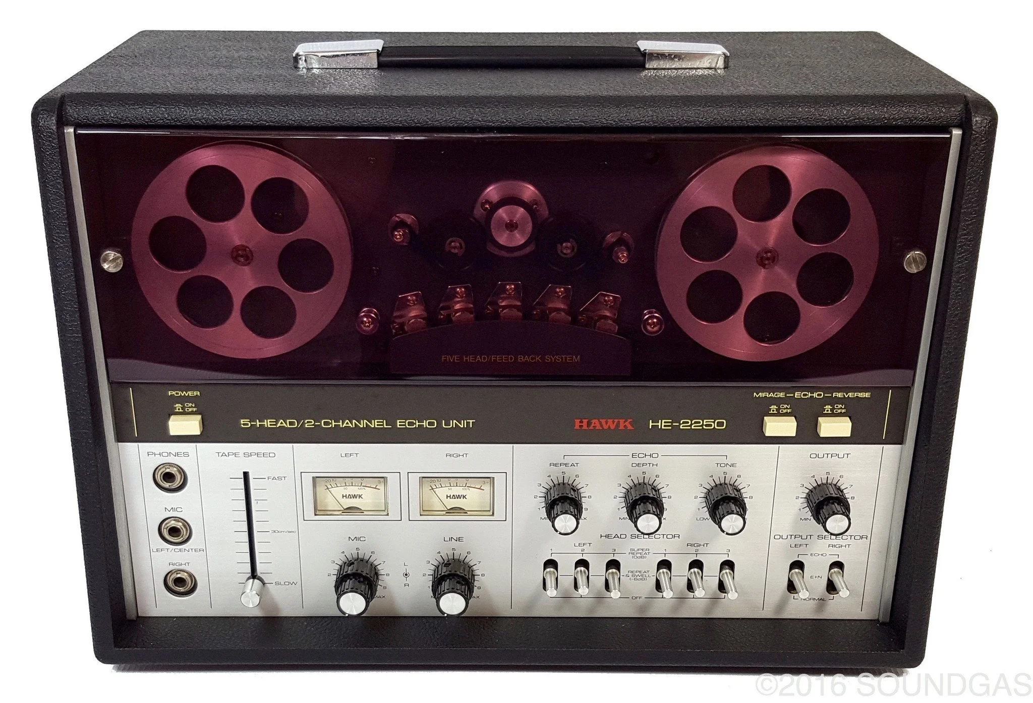 Hawk HE-2250 5-Head/2-Channel Echo Unit - Image 8