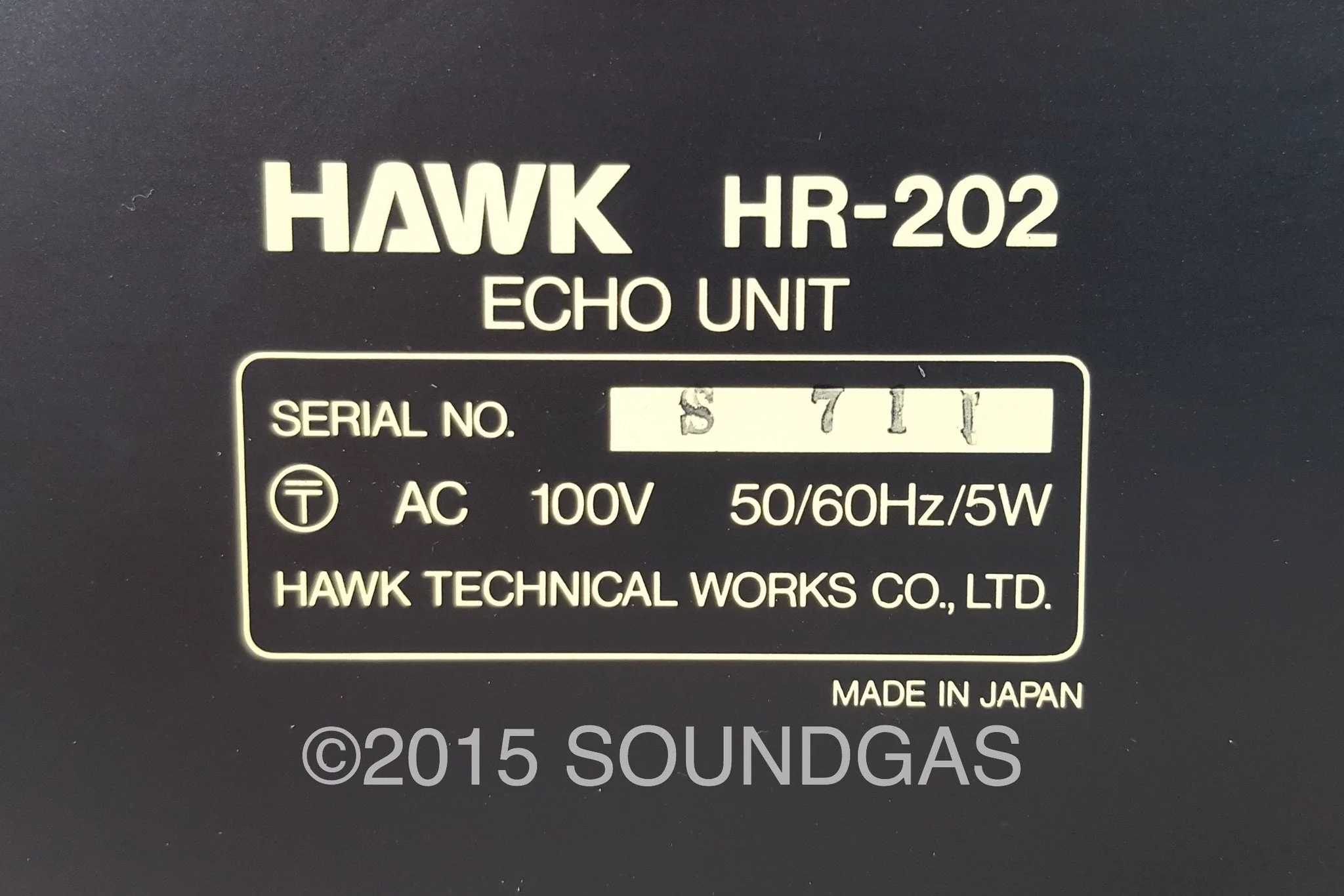 HAWK HR-202 ECHO UNIT spring reverb - Image 6