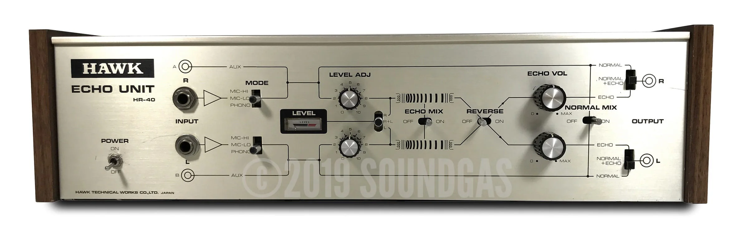 Hawk HR-40 Stereo Spring Reverb - Image 2