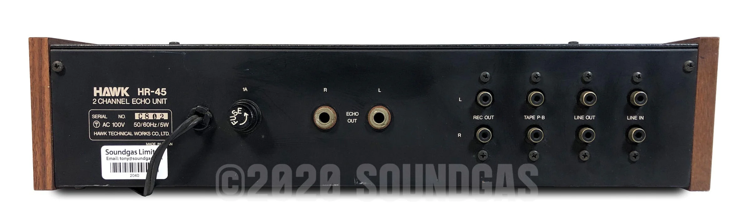 Hawk HR-45 Stereo Spring Reverb - Image 5