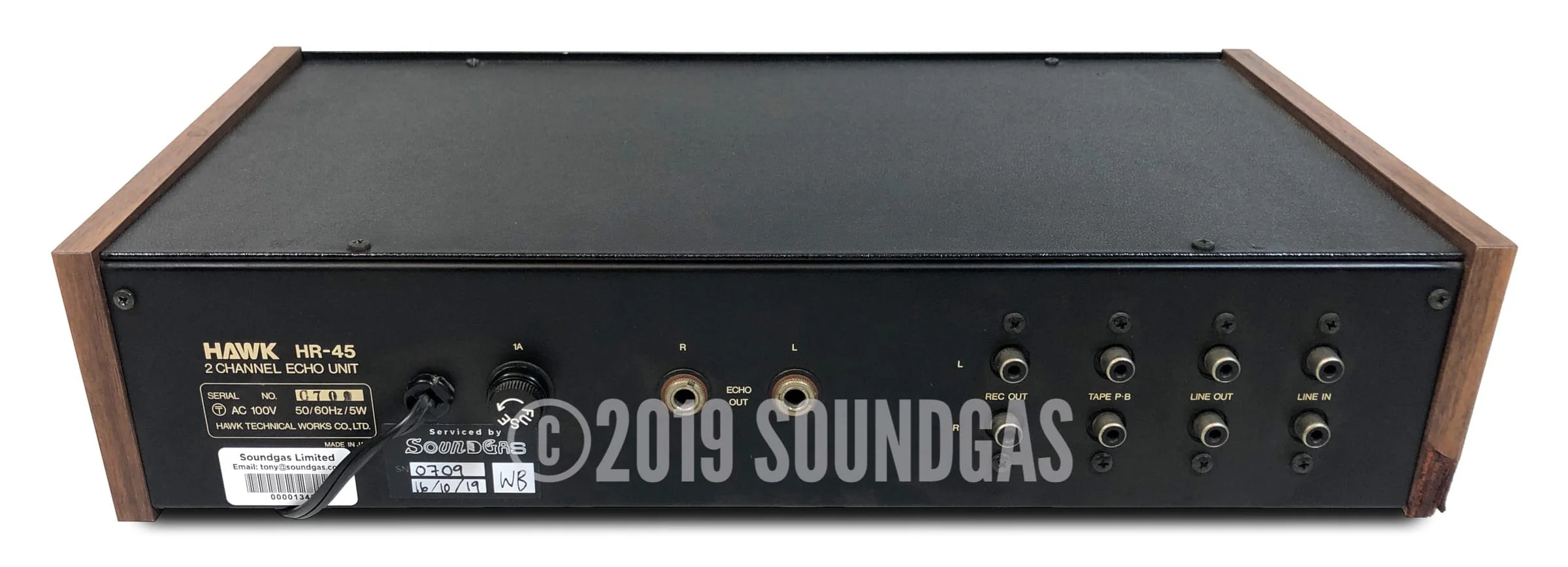 Hawk HR-45 Stereo Spring Reverb - Image 5