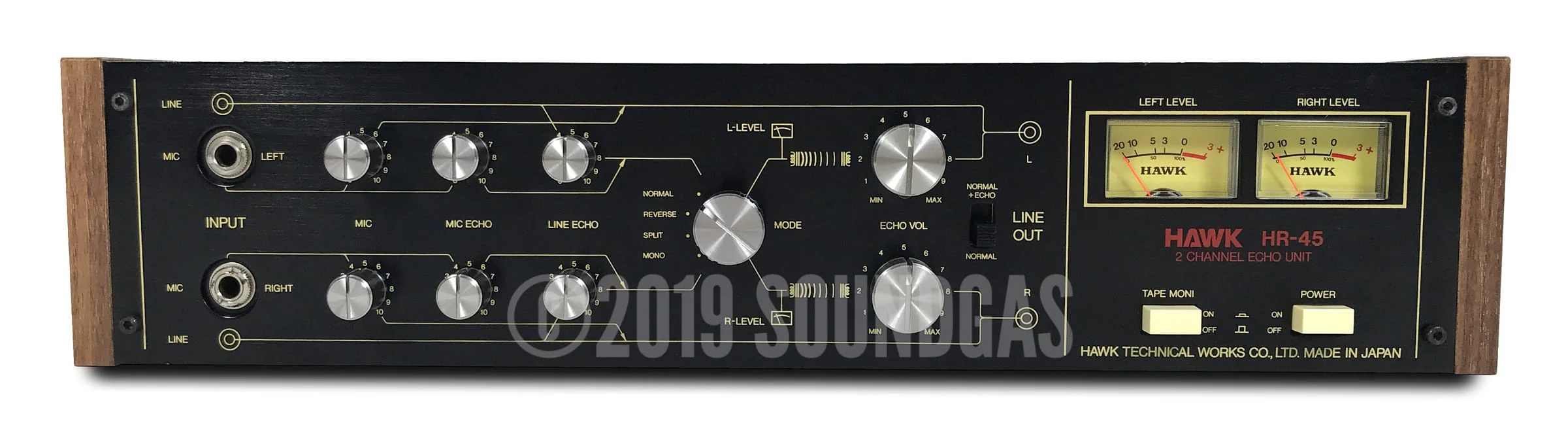 Hawk HR-45 Stereo Spring Reverb - Boxed - Image 3