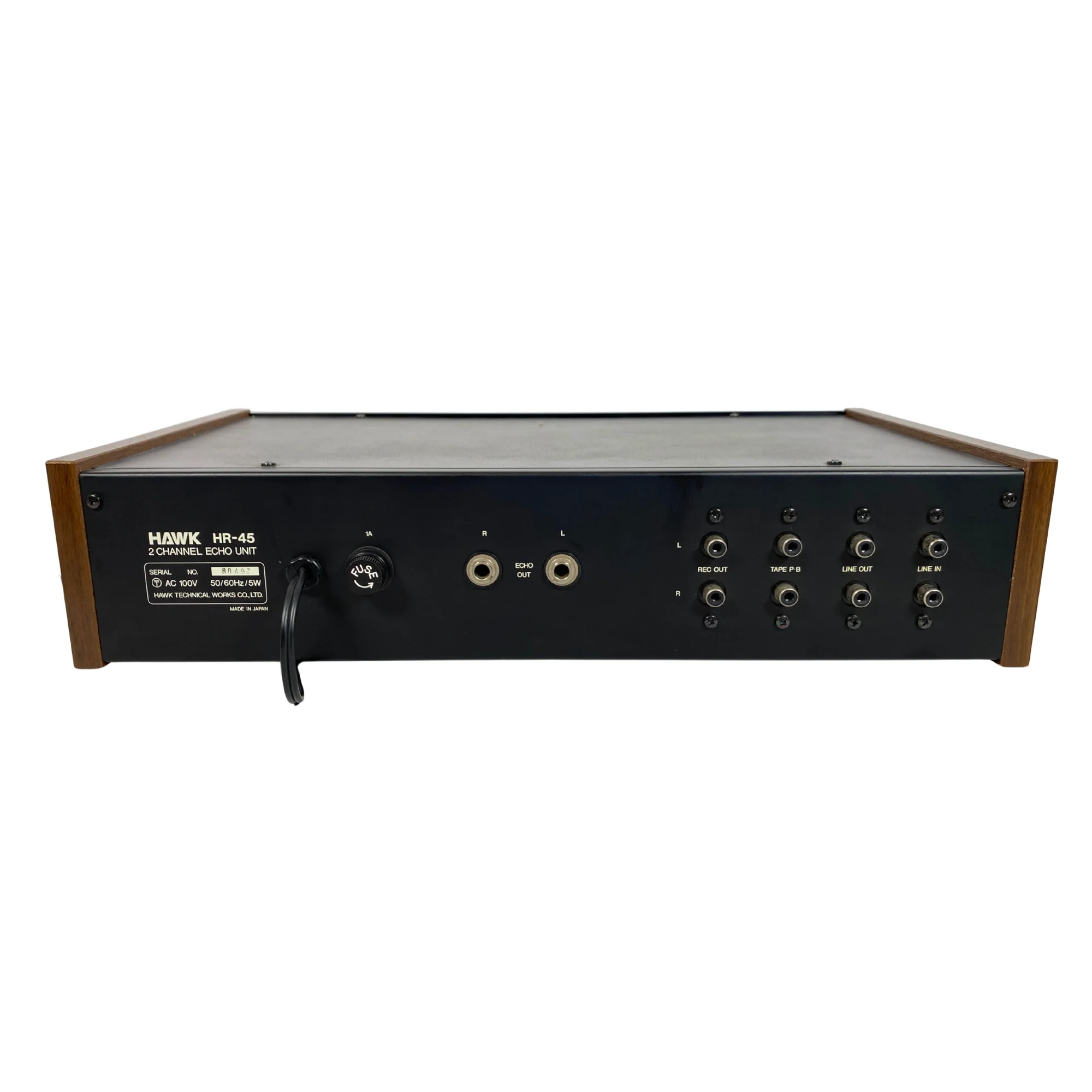 Hawk HR-45 Stereo Spring Reverb, Boxed, Mint Condition - SN-80402 - Image 6