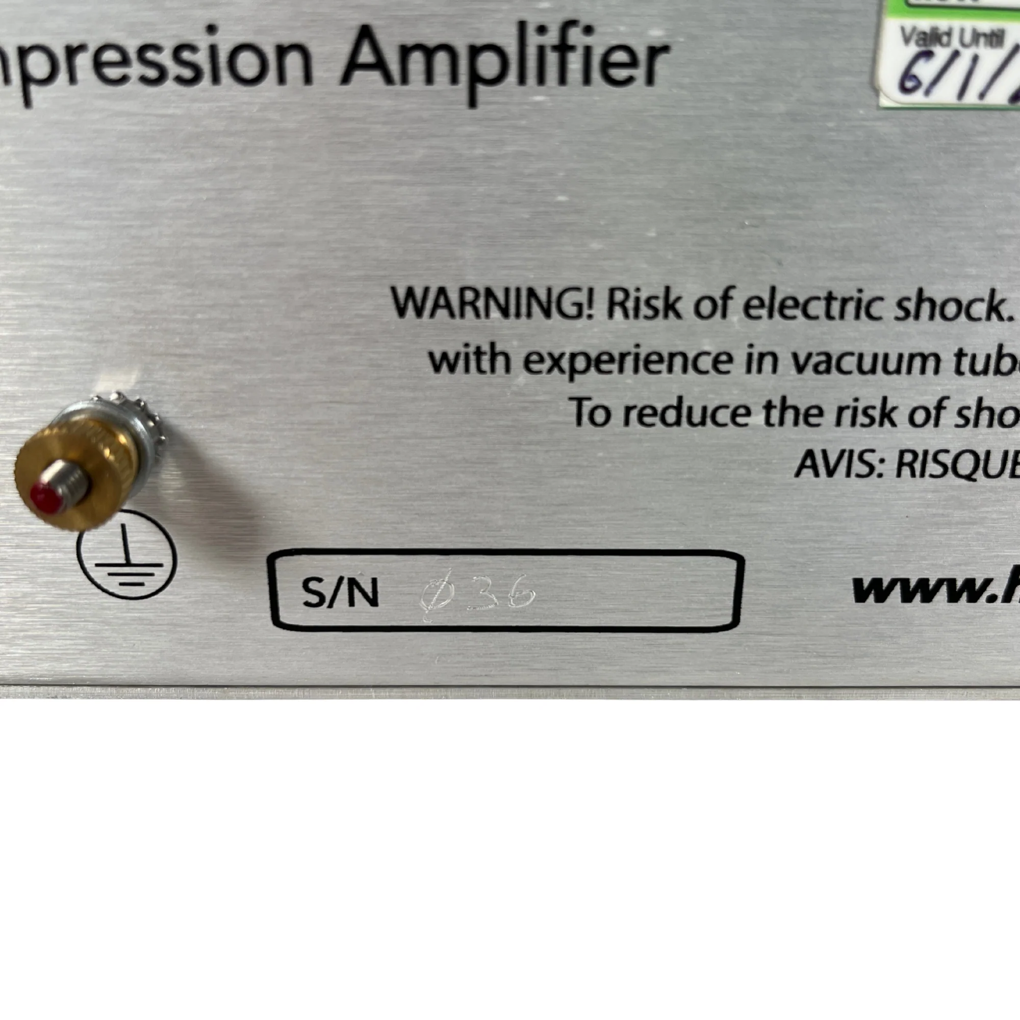 Hazelrigg Industries VNE Vacuum Tube Compression Amplifier - SN 036 - Image 6