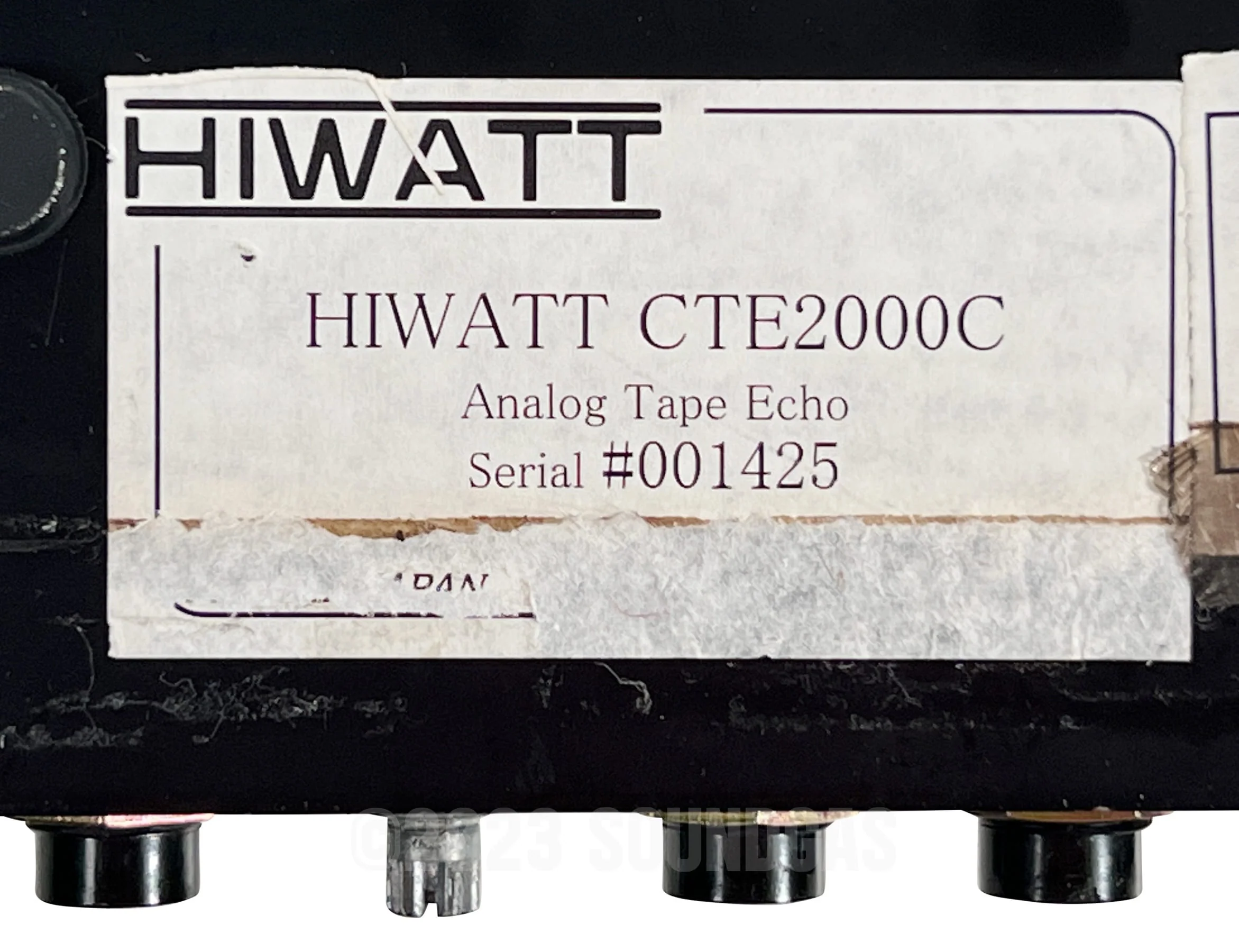 Hiwatt CTE-2000C Custom Tape Echo - Image 7