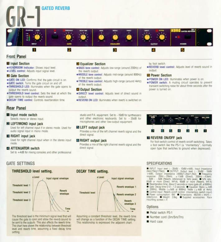 Korg GR-1 Gated Reverb - Image 8