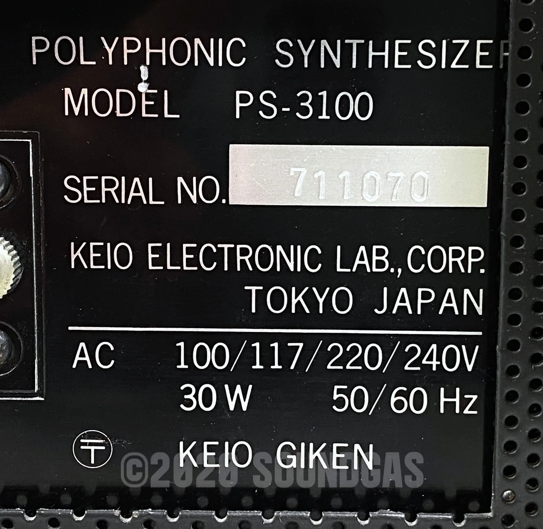 Korg PS-3100 Polyphonic Synthesizer with Midi - Image 9