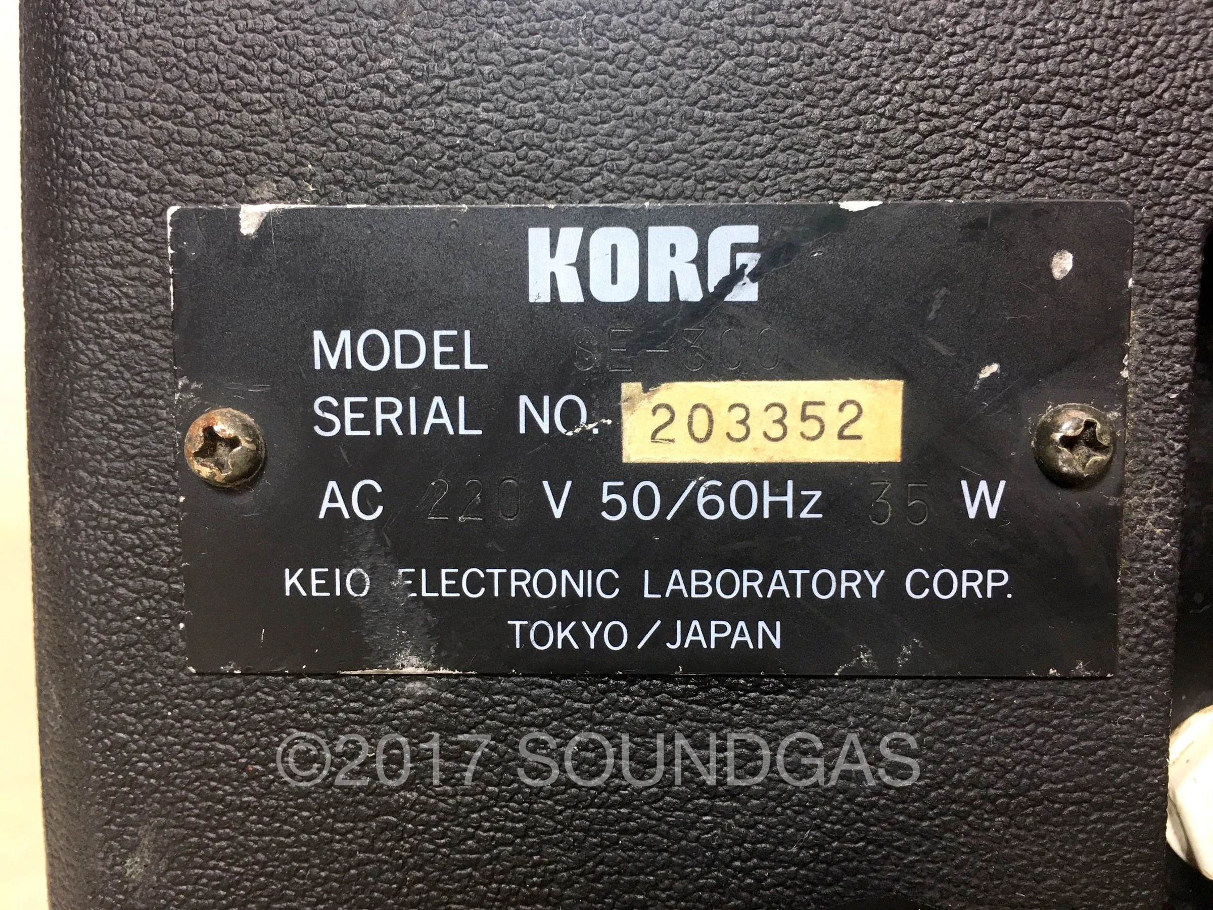 Korg SE-300 Stage Echo - 220v - Image 9