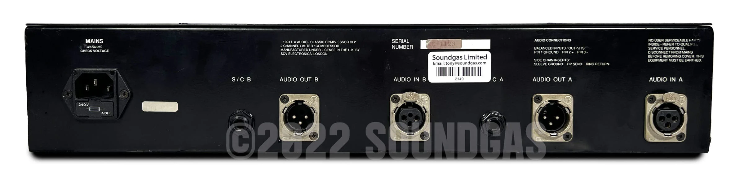 LA Audio Classic Compressor CL2 - Image 5