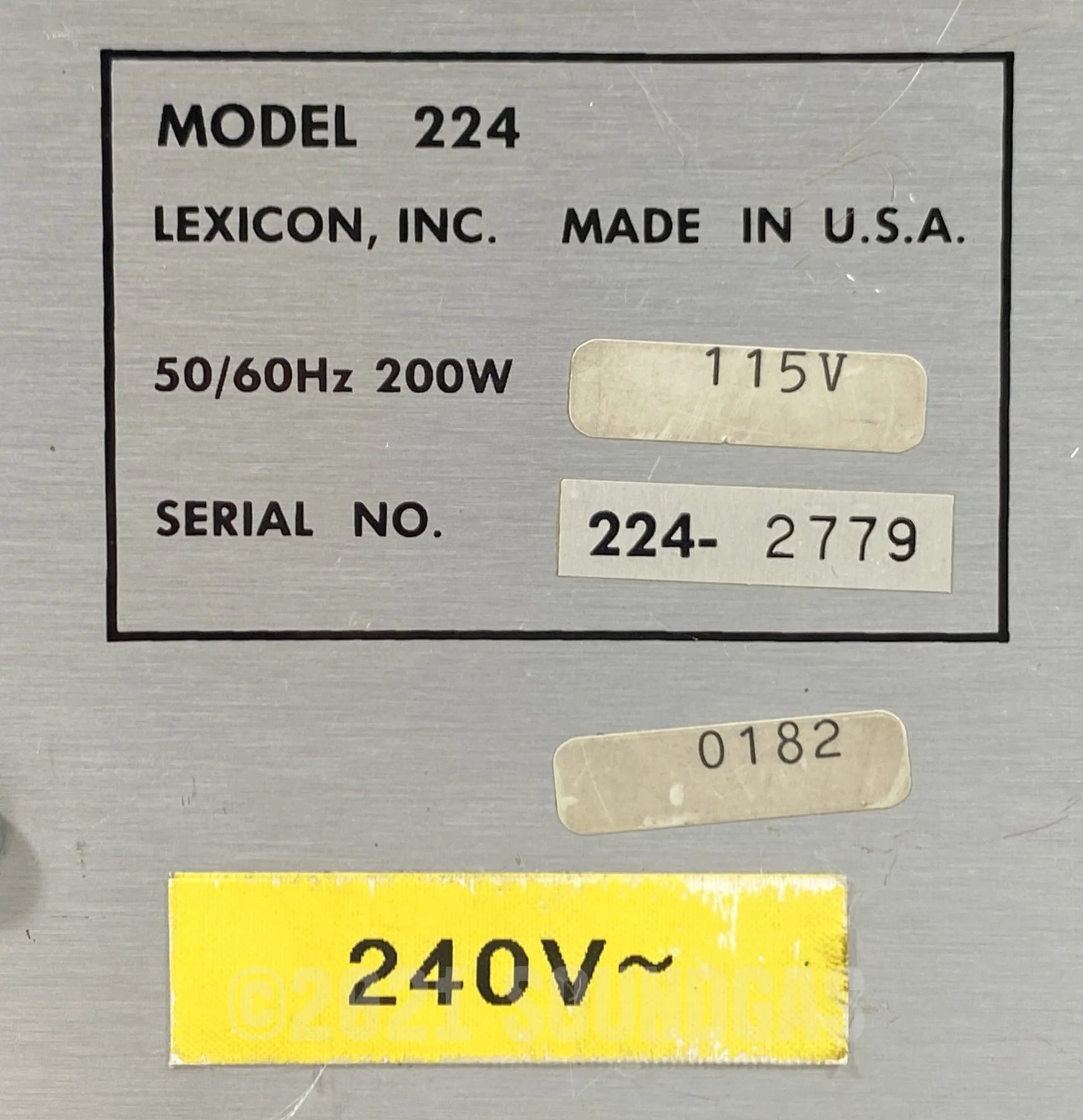 Lexicon 224 Digital Reverb + Remote - Image 7