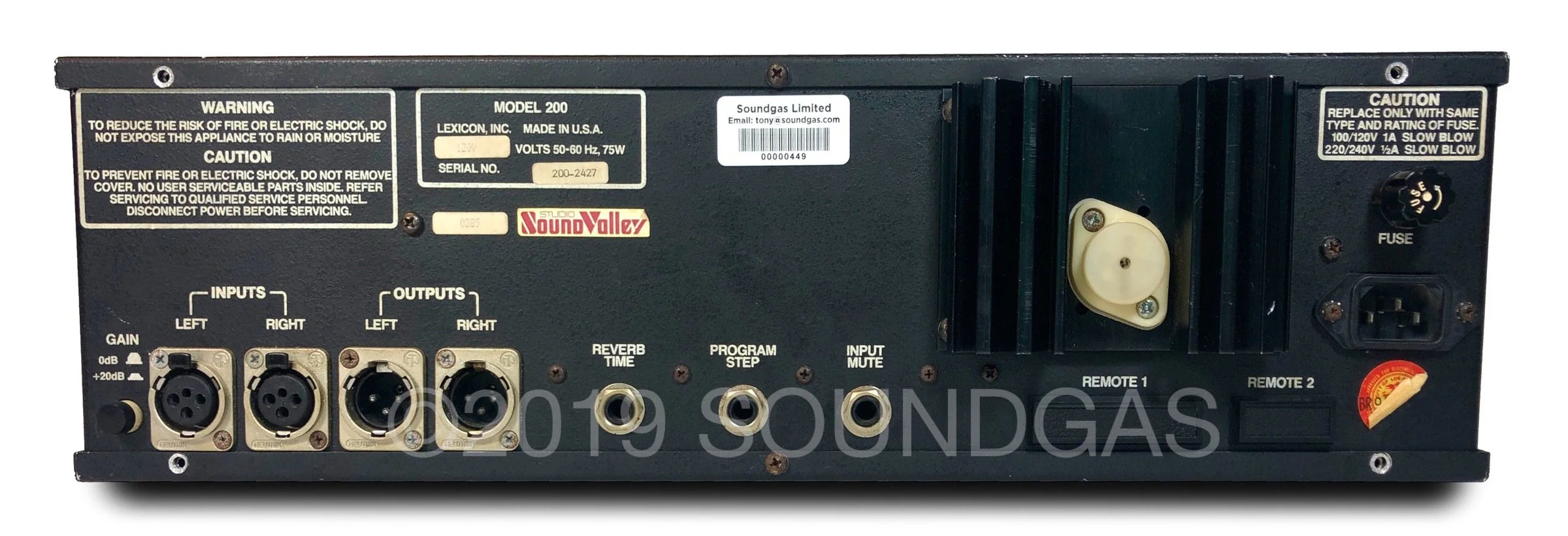 Lexicon Model 200 Digital Reverberator - Image 5