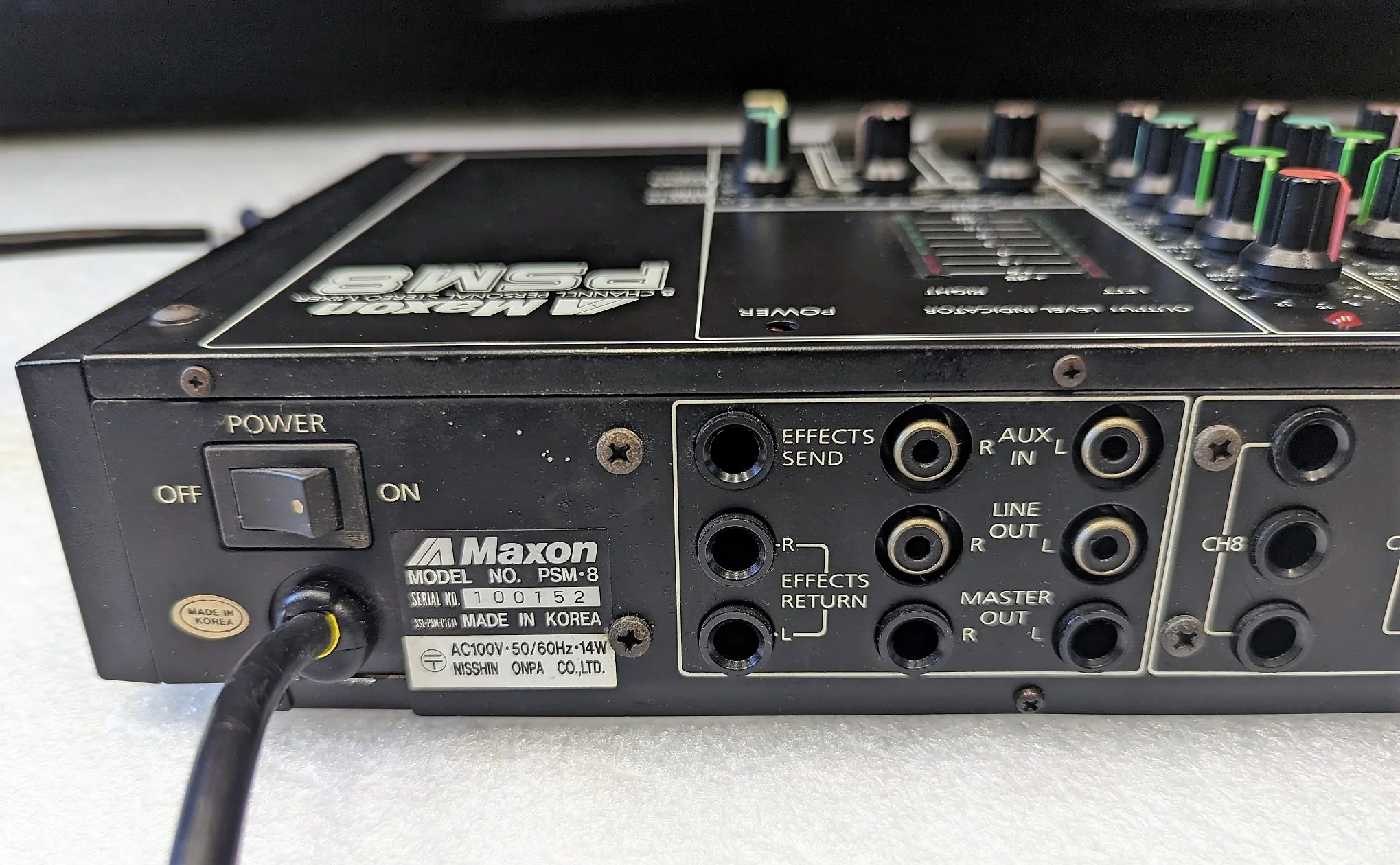 Maxon PSM8 8-Channel Stereo Mixer - Image 4
