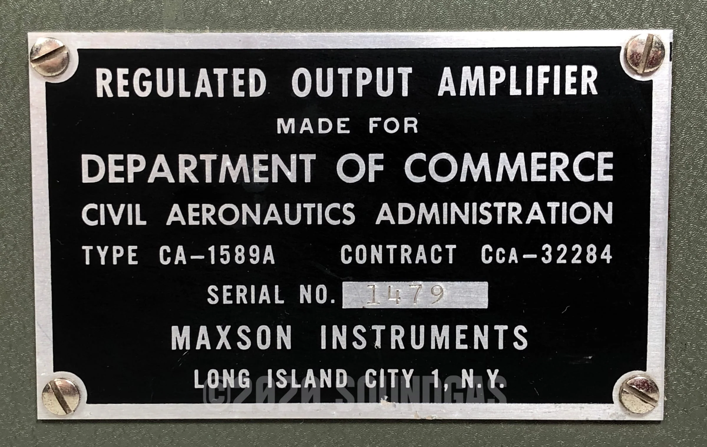Maxson / Dept. of Commerce CA-1589A Valve Compressor - Image 11