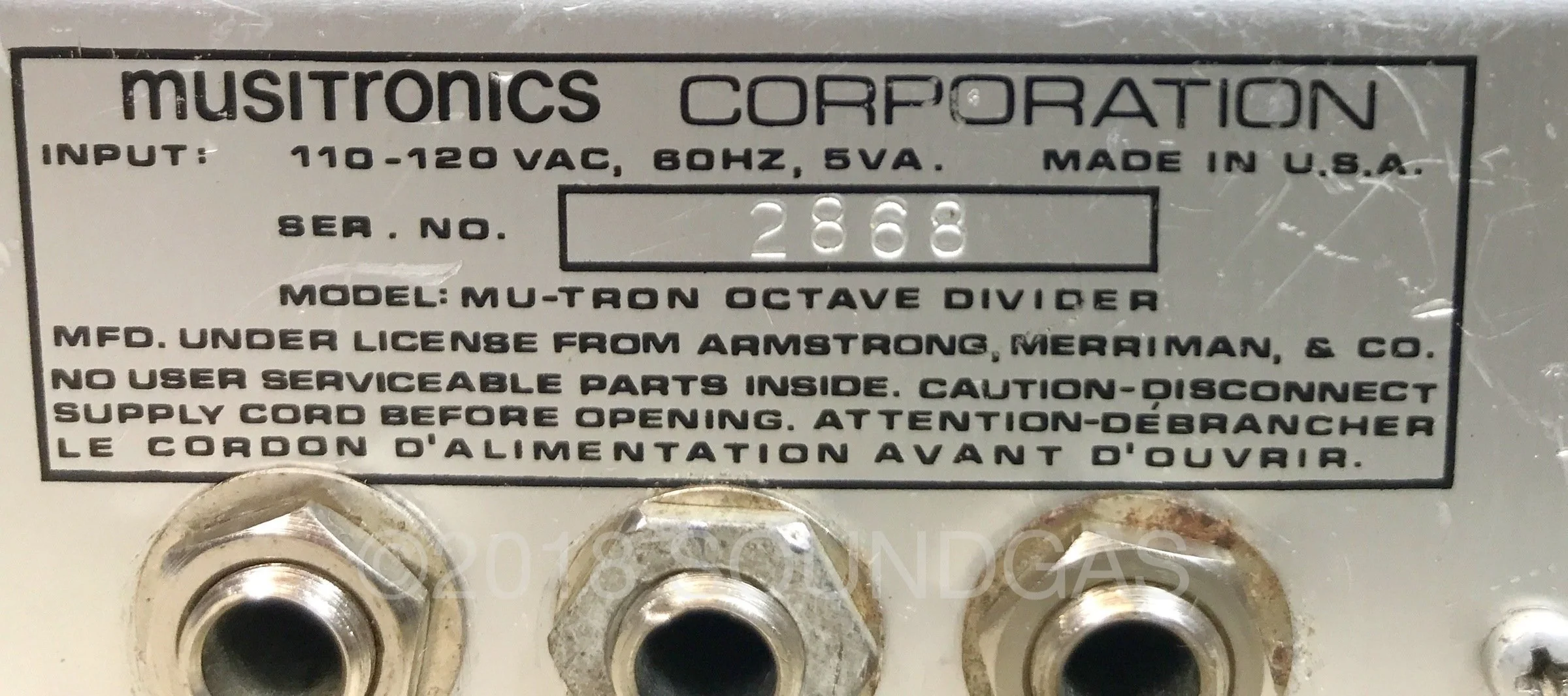 Musitronics Mu-Tron Octave Divider - Image 4