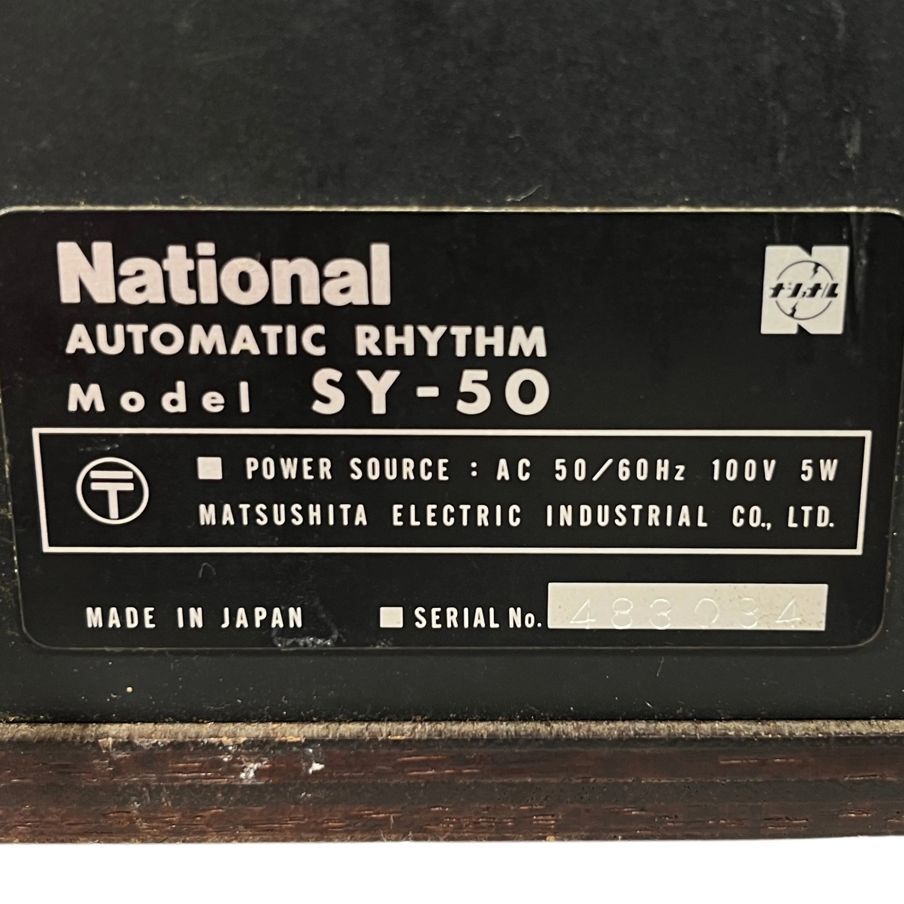 National SY-50 Automatic Rhythm Drum Machine - SN 483034 - Image 5