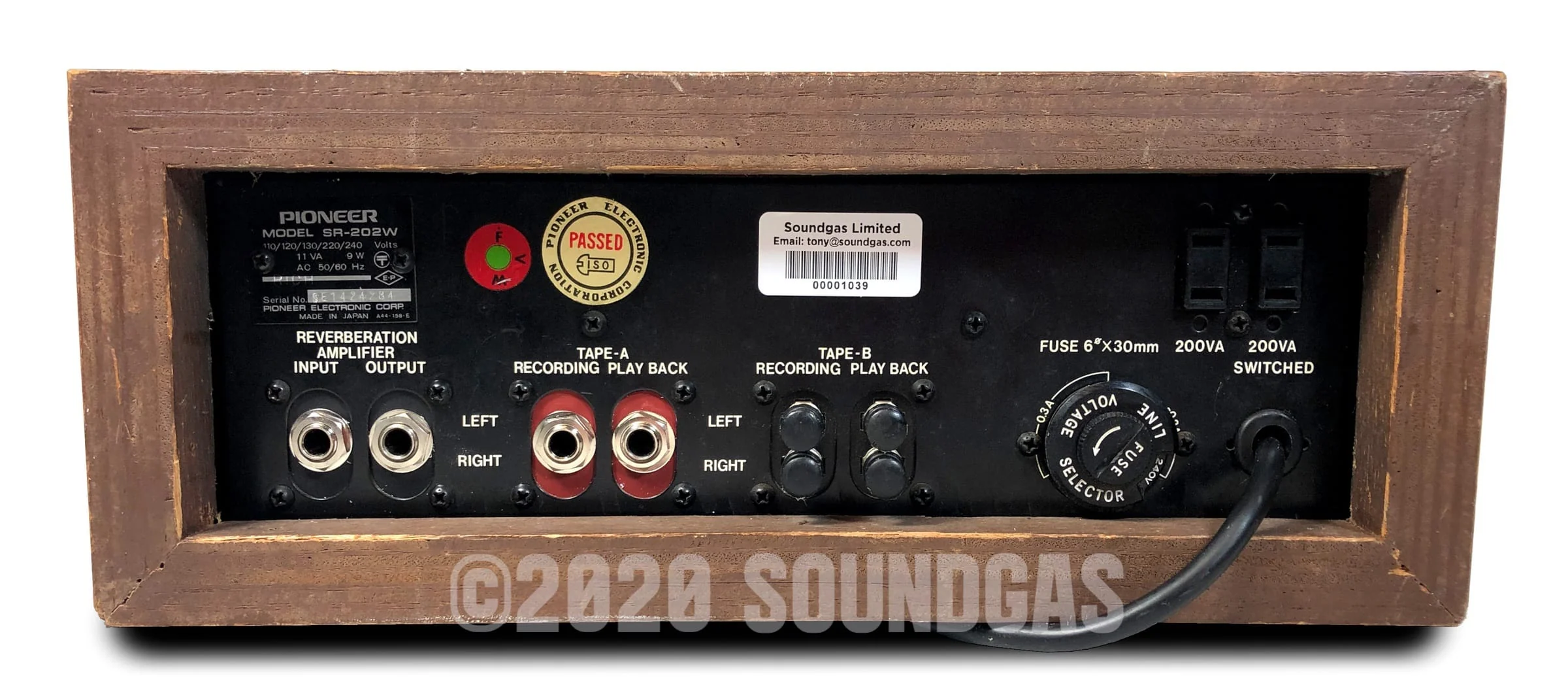 Pioneer SR-202W - 1/4" Jack Modded - Image 5