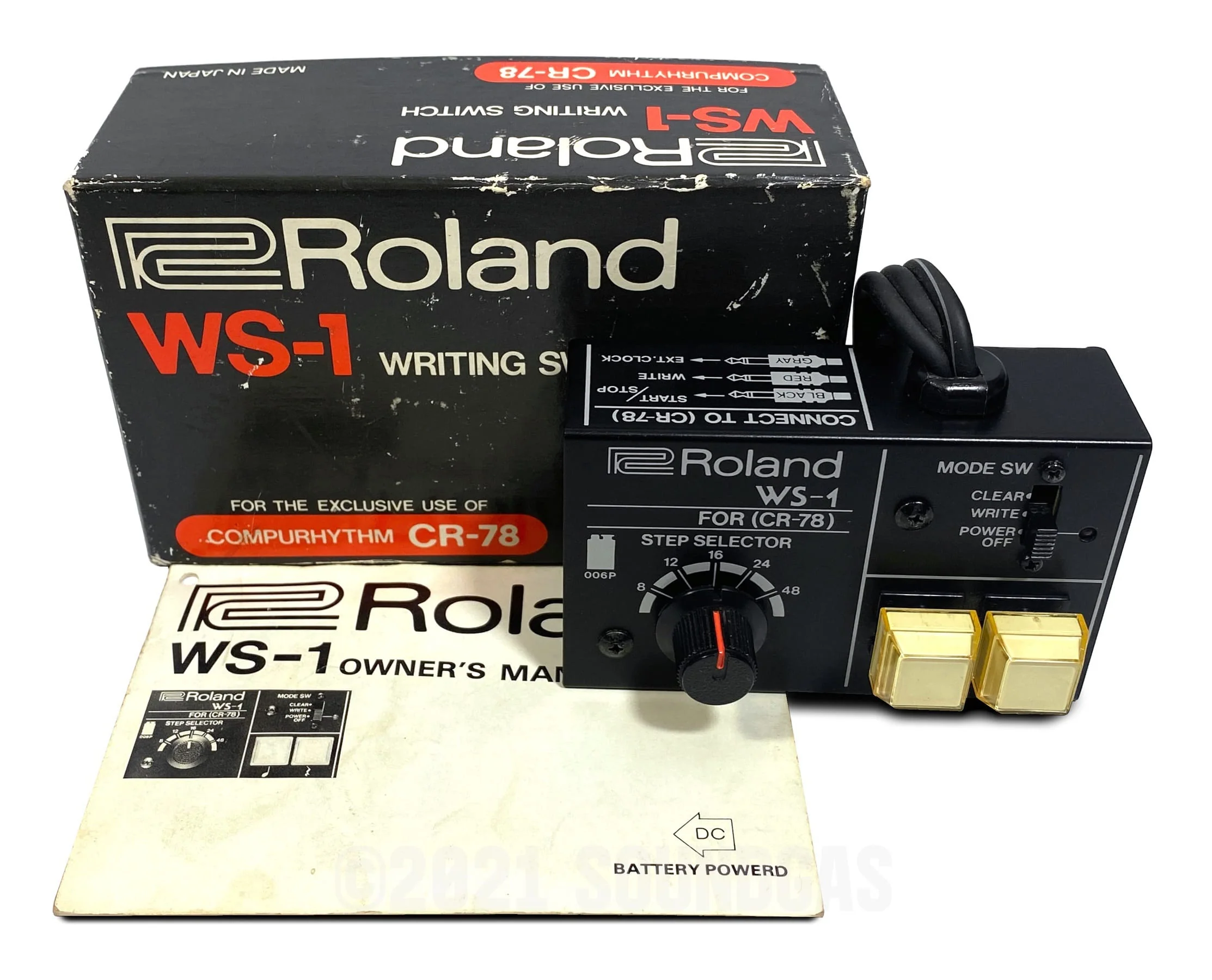 Roland CR-78 & WS-1 (Boxed/Accessories) - Image 11