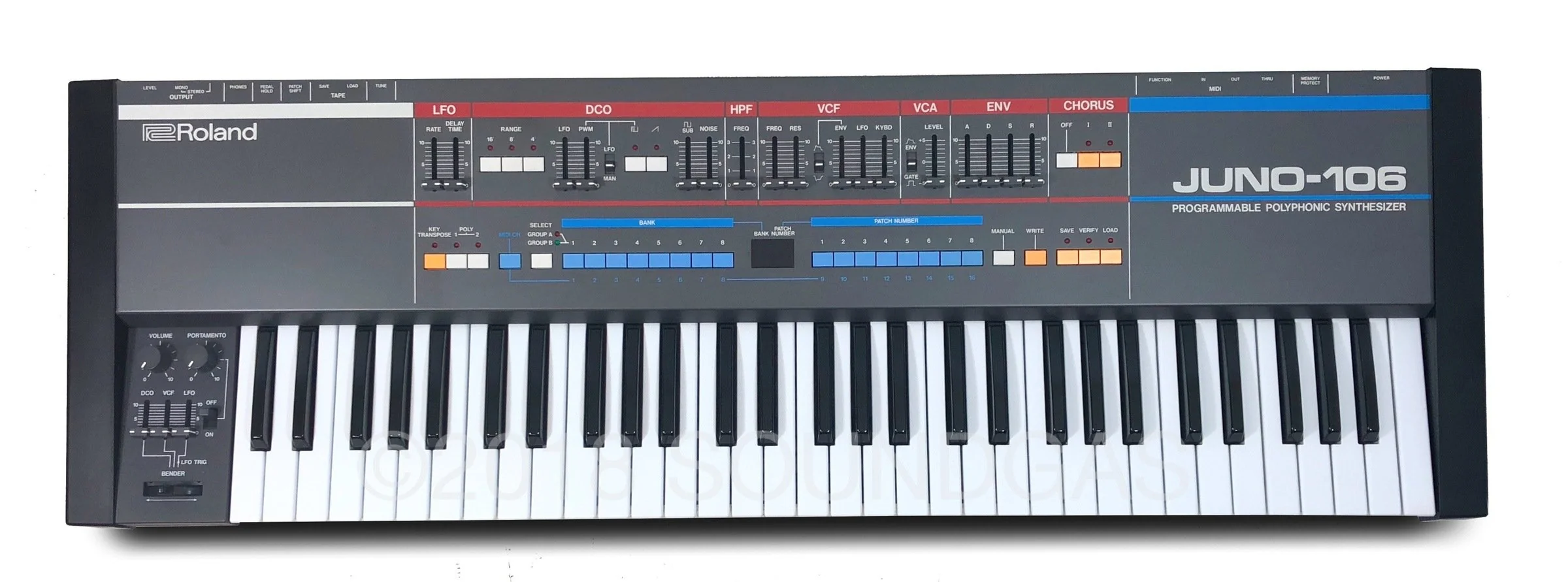 Roland Juno-106 - Near Mint + Hard Case - Image 2