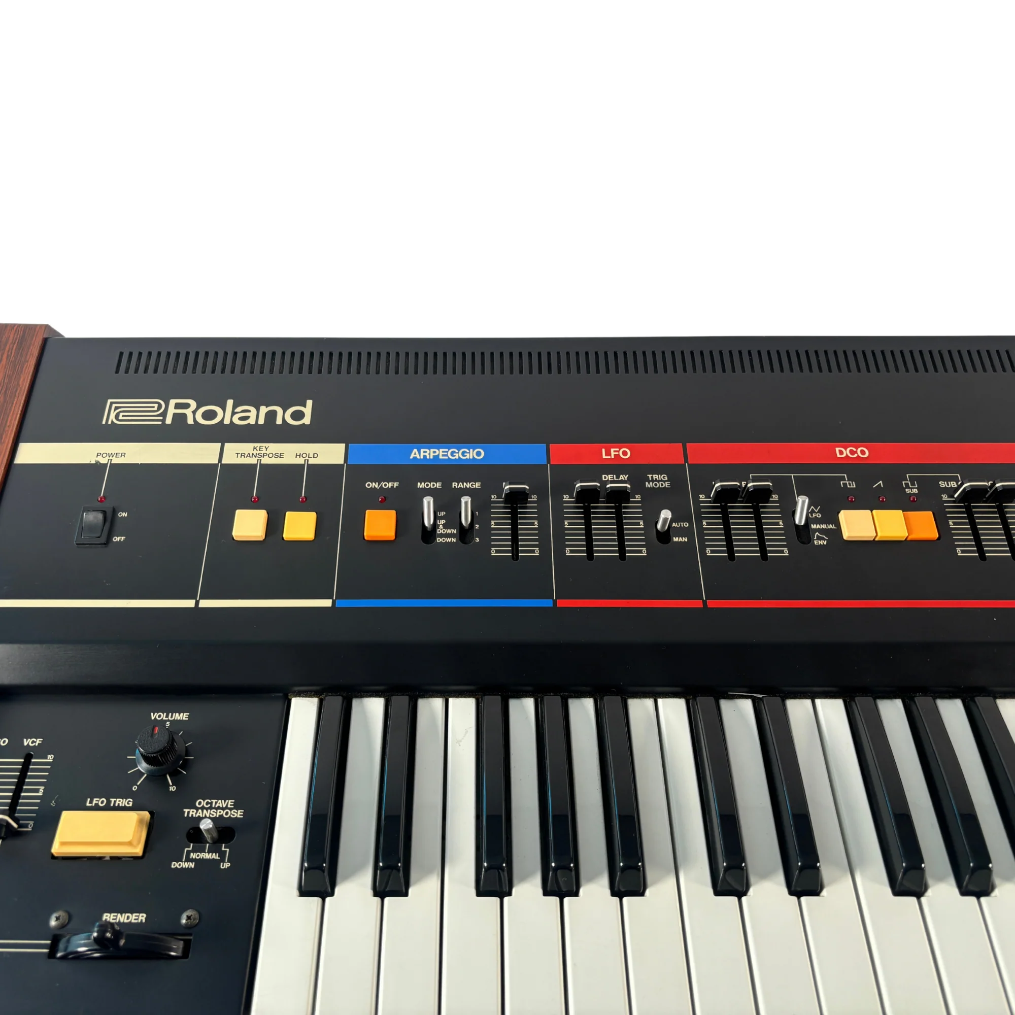Roland Juno-6 near mint - SN 140191 - Image 6