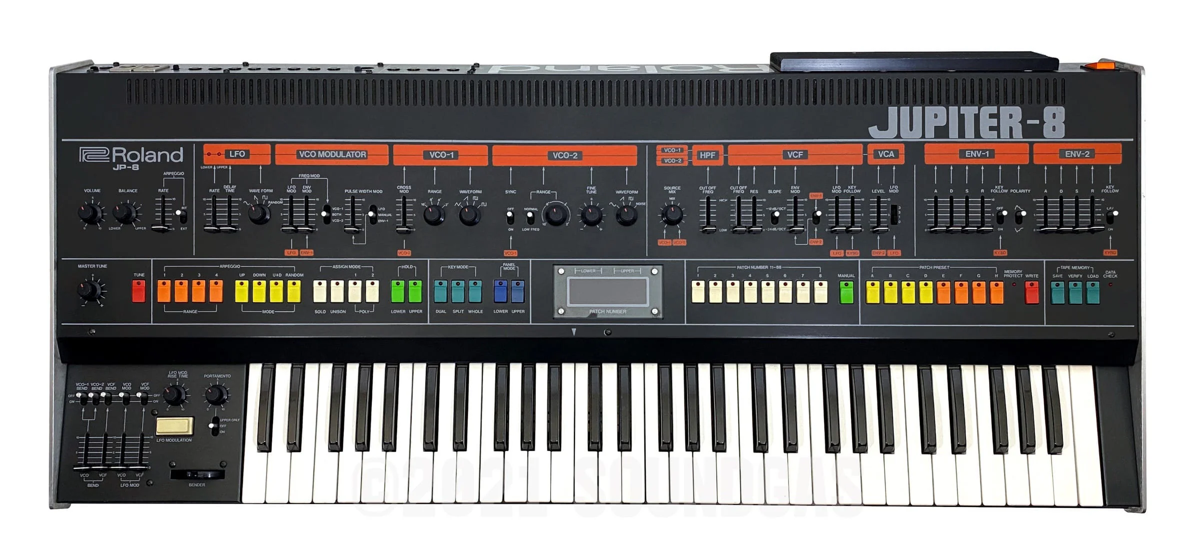Roland Jupiter-8 (Encore Midi) - Image 3