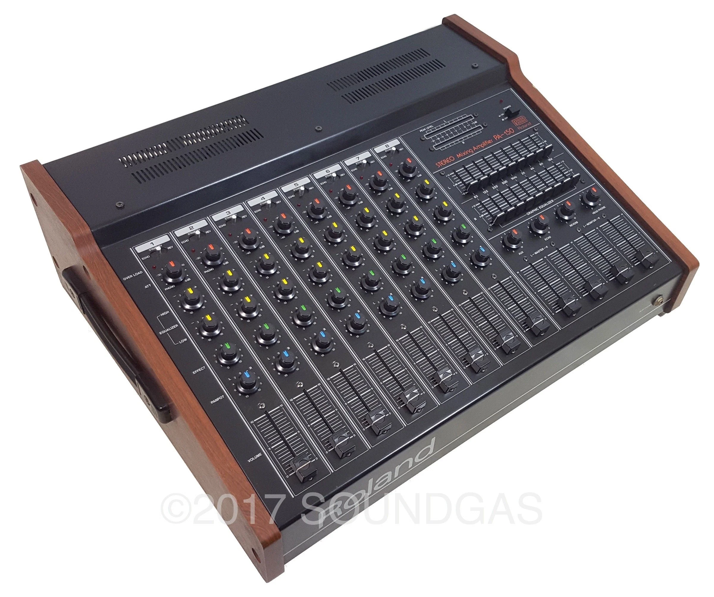 Roland PA-150 Stereo Mixer with Spring Reverb - Image 6